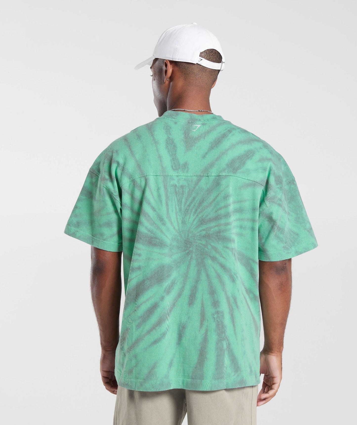 Gymshark Rest Day T-Shirt - Oxidized Green/Silhouette Grey/Spiral Optic Wash