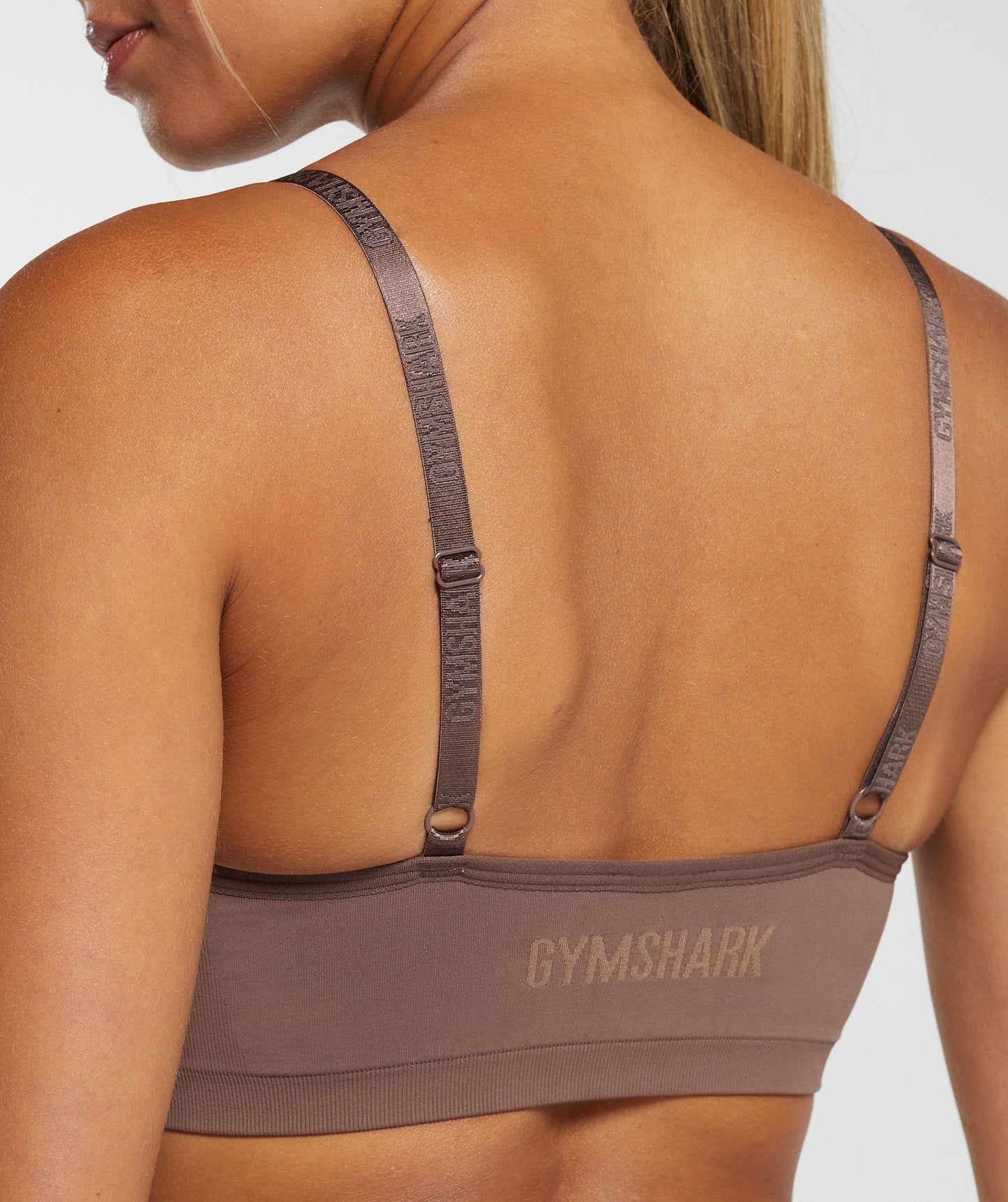 Gymshark Seamless V Neck Bralette - Soft Brown