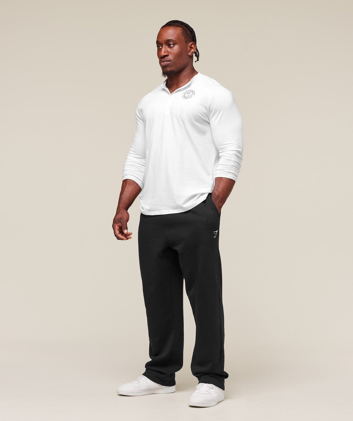 Gymshark Legacy Henley - White