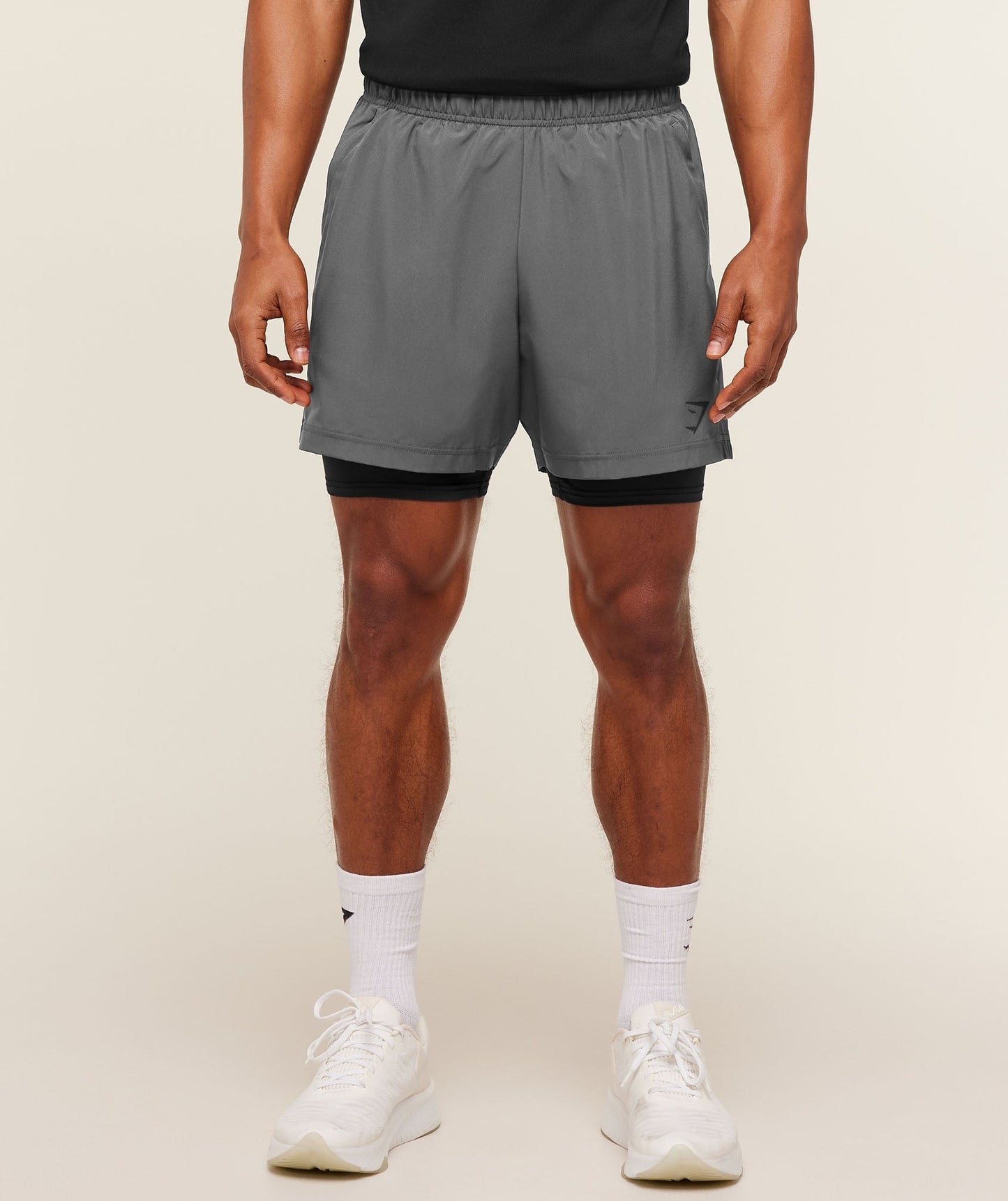 Gymshark Sport 5" 2 in 1 Shorts - Dark Grey/Black