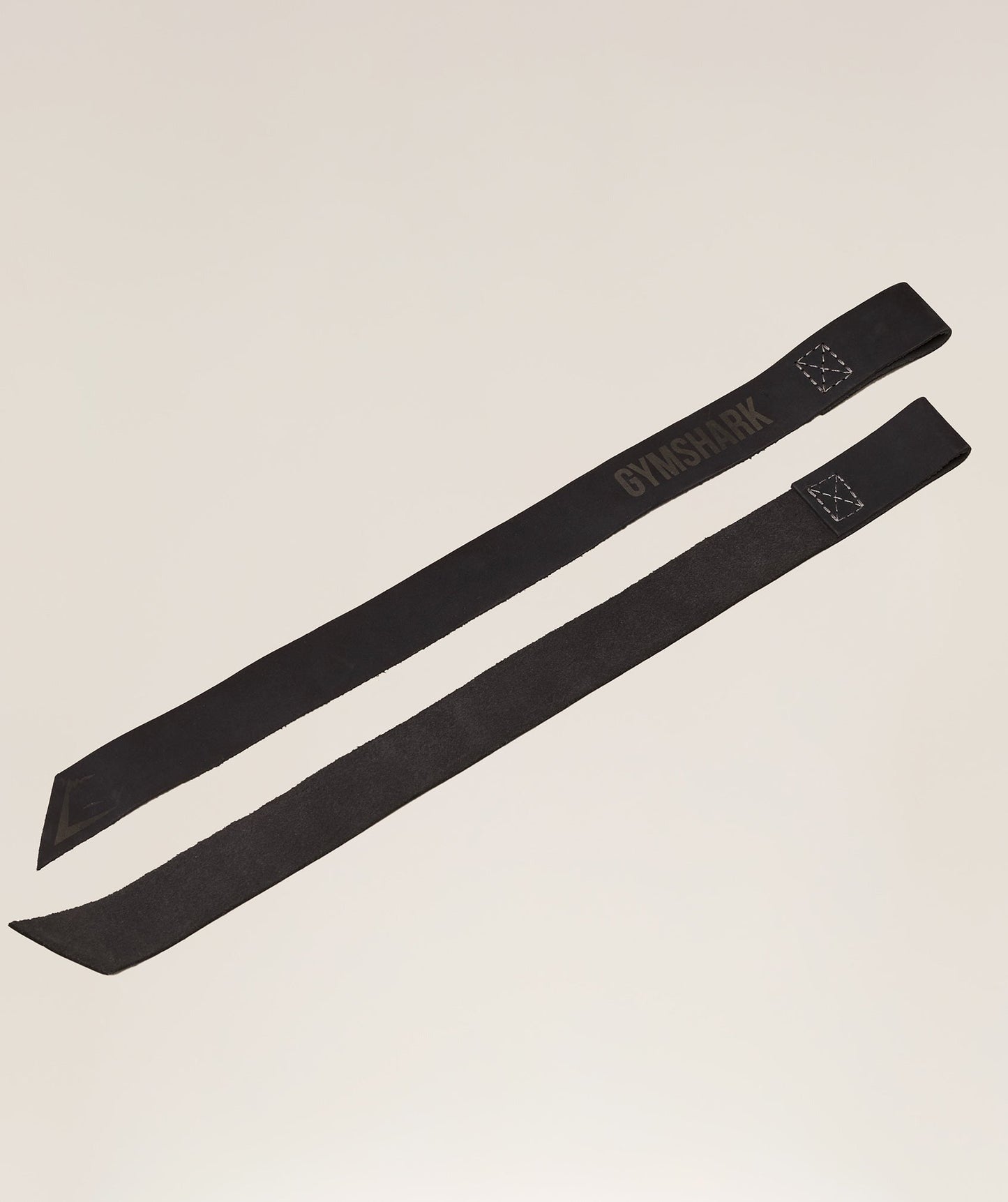 Gymshark Leather Lifting Straps - Asphalt Grey