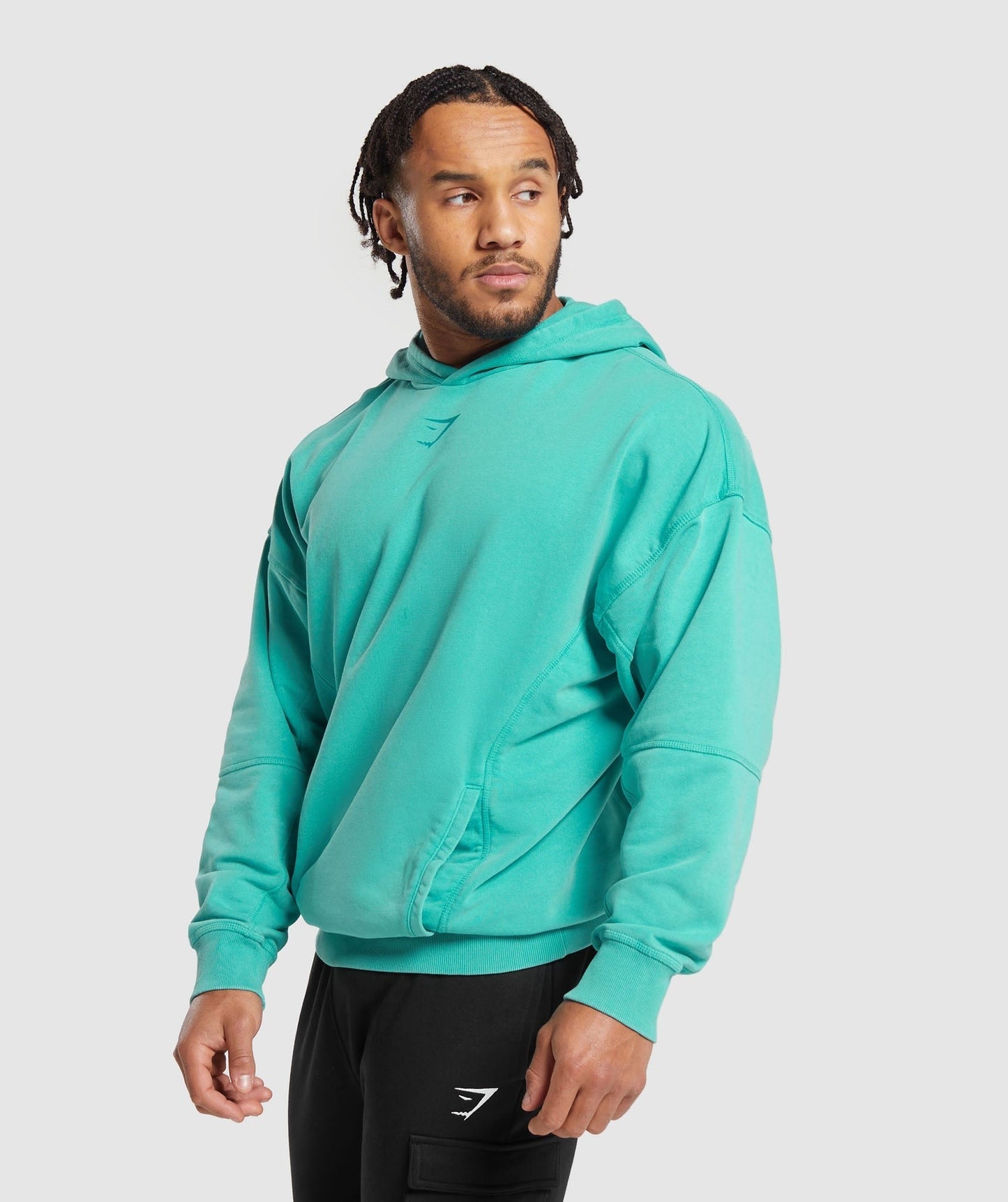 Gymshark Heritage Washed Hoodie - Capri Blue