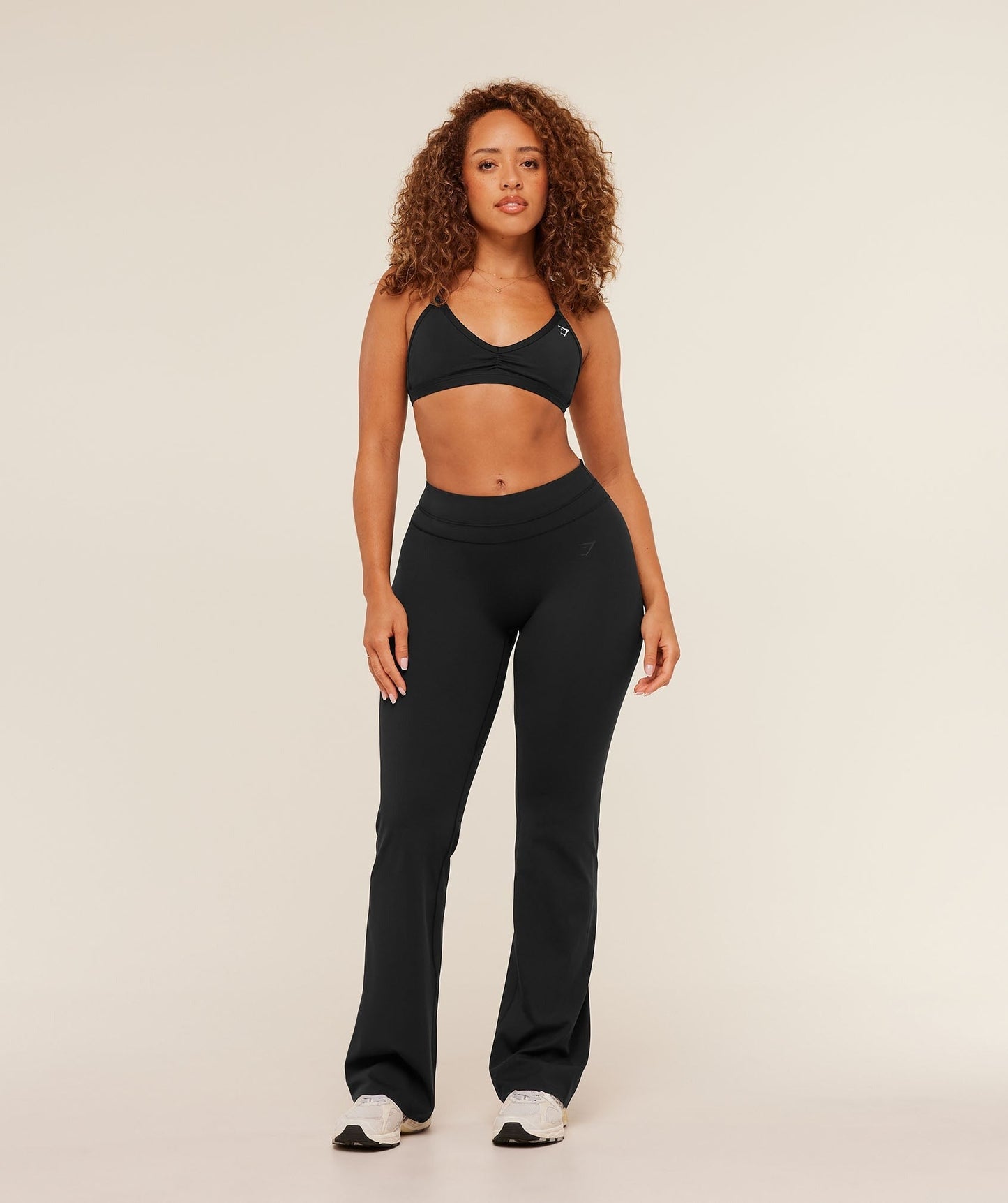 Gymshark Whitney Mid-High Rise Flared Leggings - Black