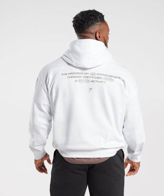 Gymshark Intergalactic Lifting Hoodie - White