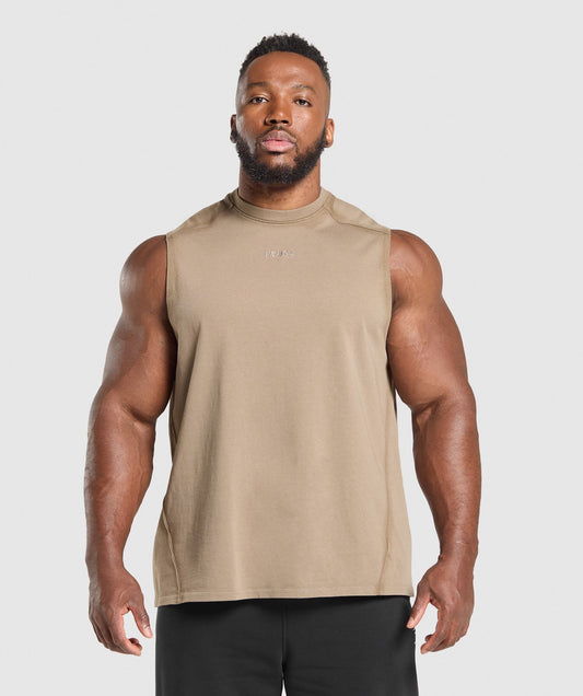 Gymshark Heavyweight Tank - Lifestyle Brown