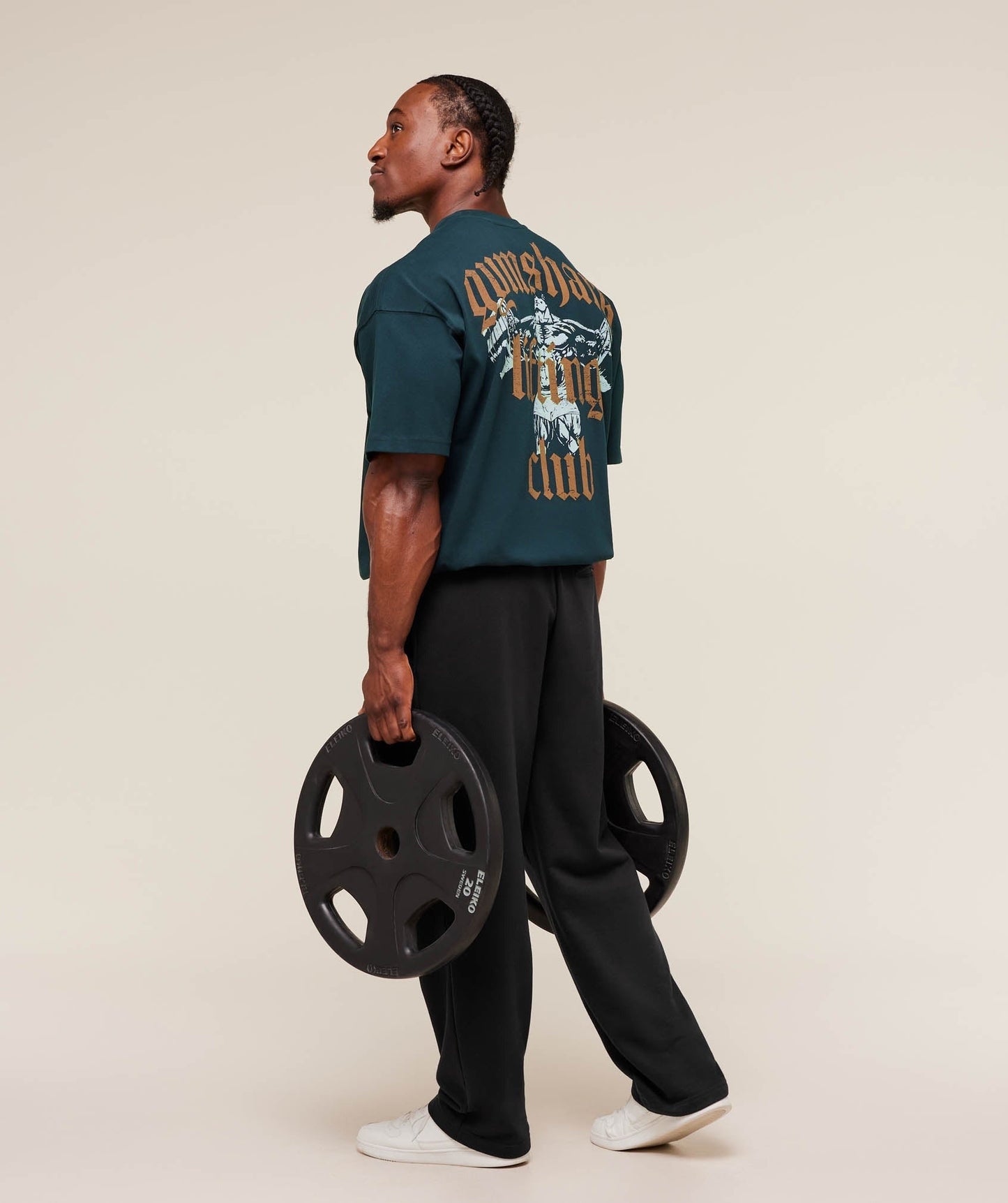 Gymshark Lifting Club T-Shirt - Deep Petrol Blue/Antique Gold