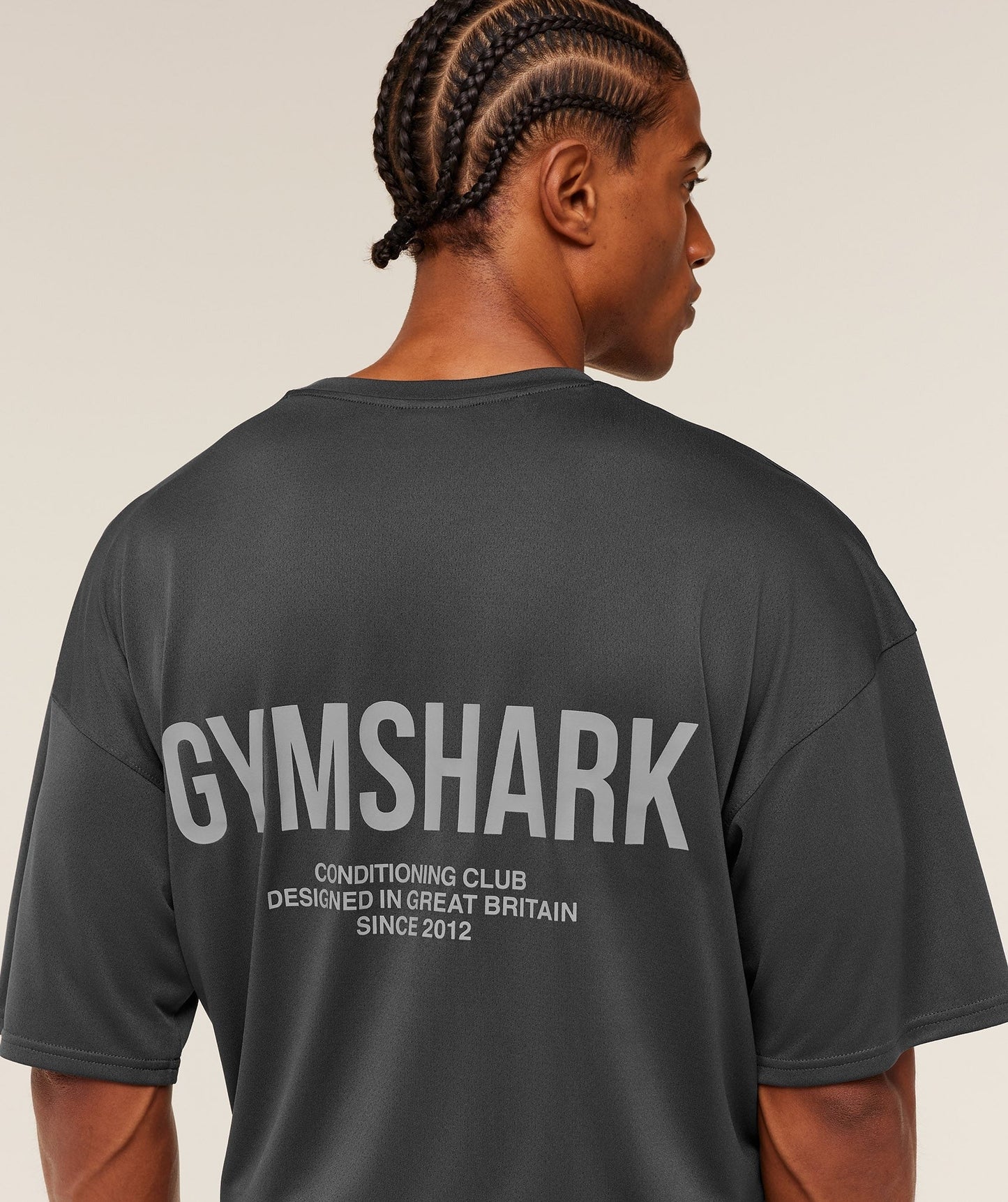 Gymshark Conditioning Club Oversized T-Shirt - Grey/Smokey Grey