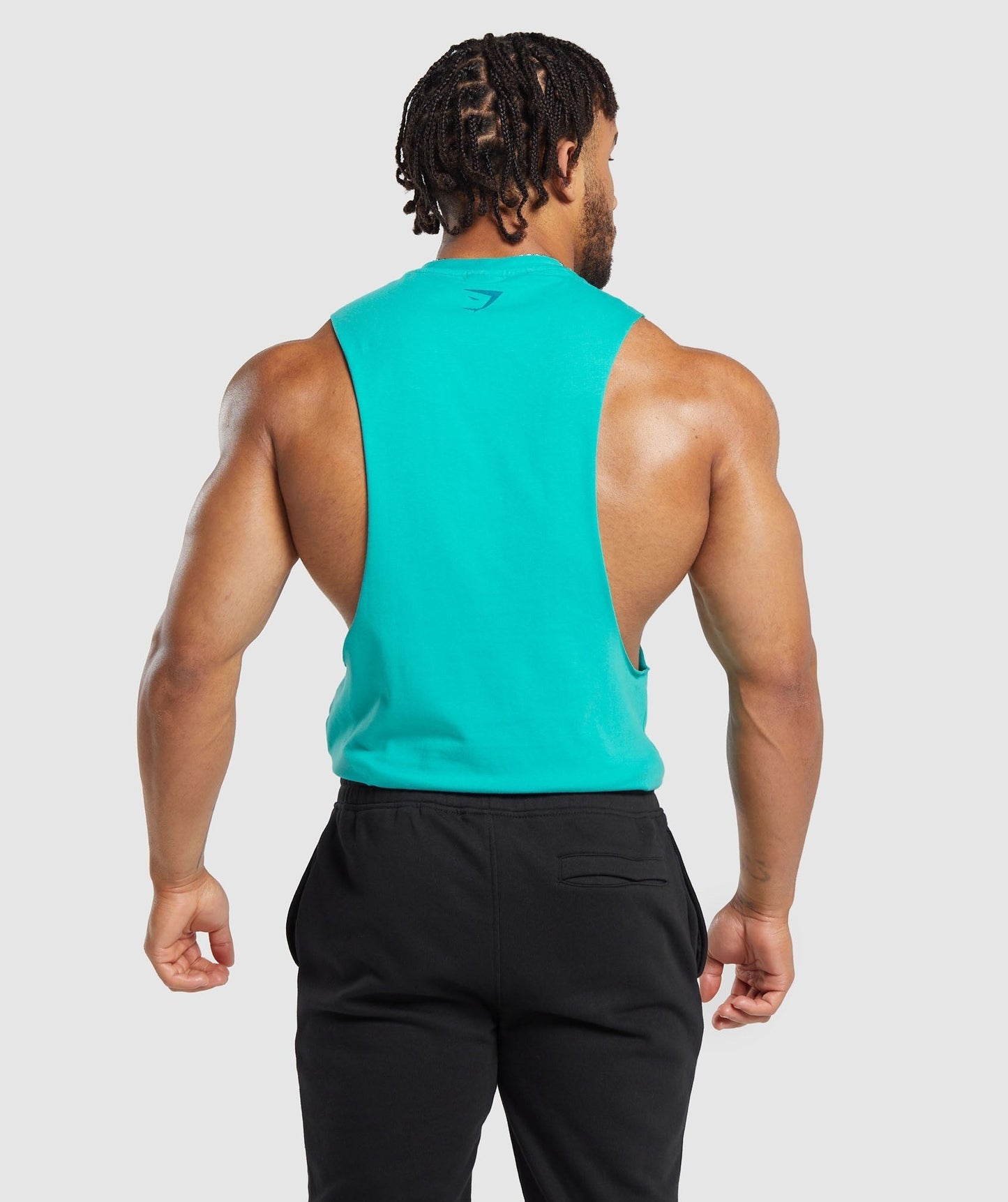 Gymshark Heavy Metal Drop Arm Tank - Blue