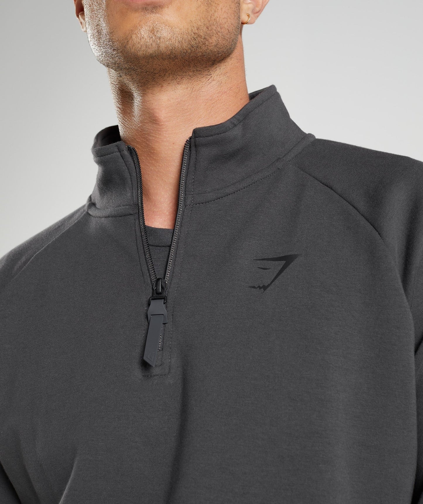 Gymshark Rest Day 1/4 Zip - Onyx Grey