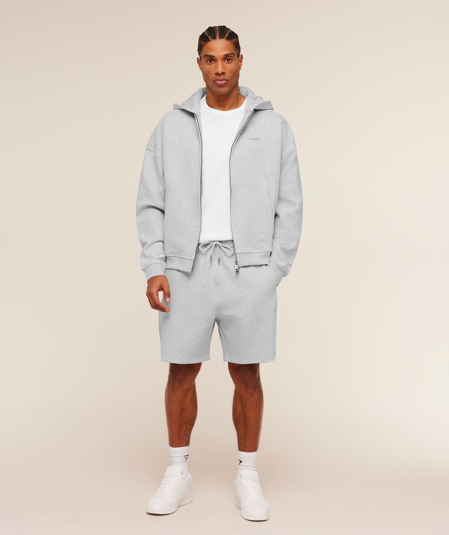 Gymshark Evolve Lightweight Shorts - Bros Soft Grey Marl
