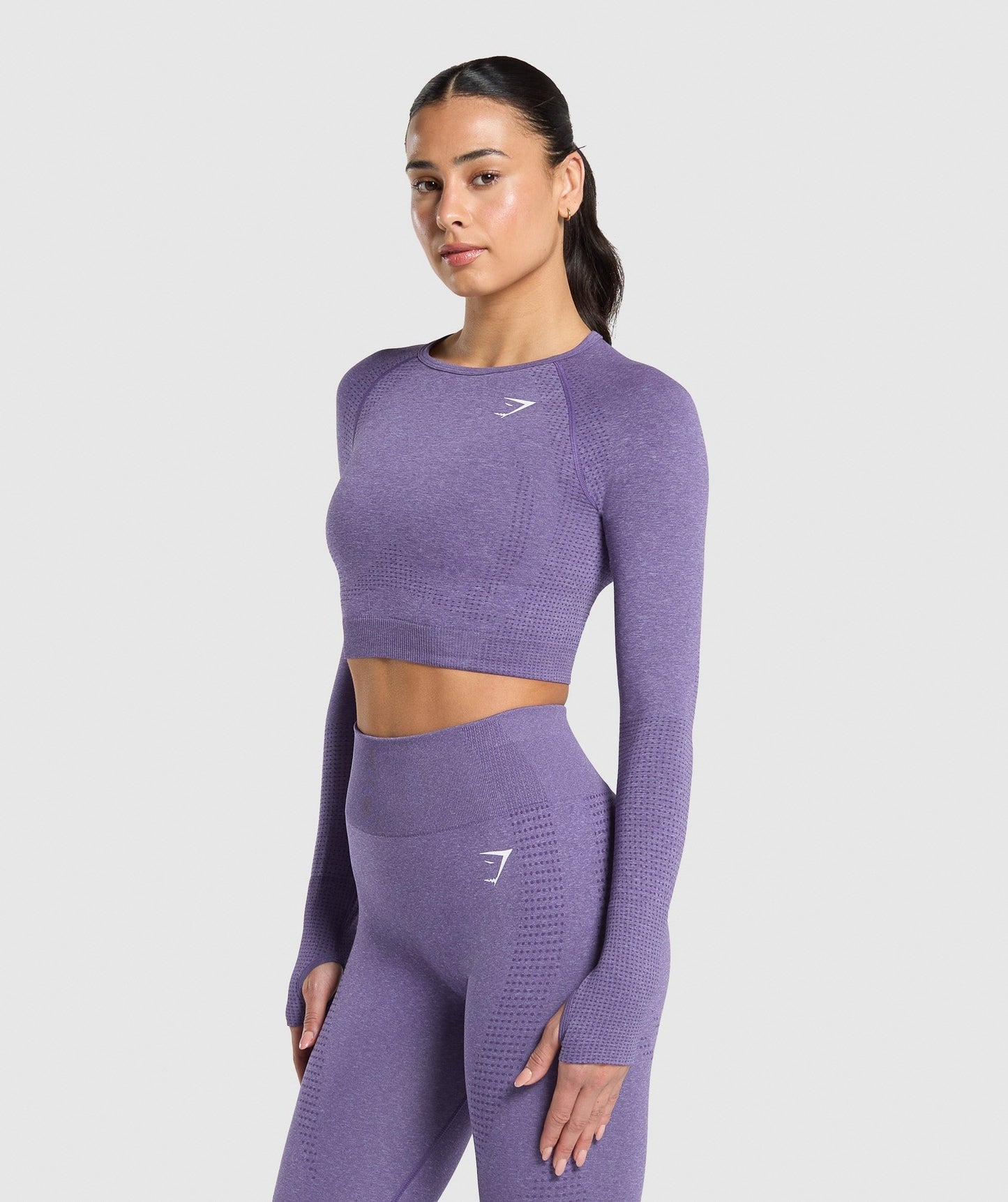Gymshark Vital Crop Top - Functional Purple/Marl