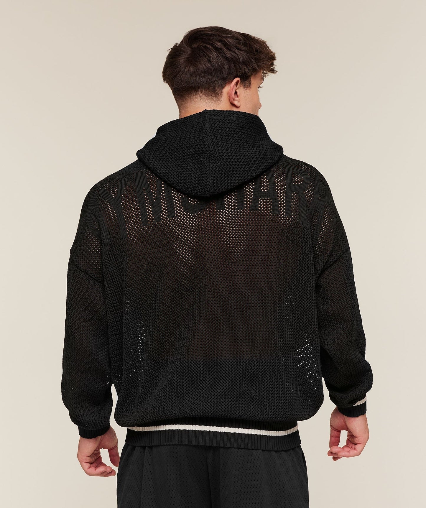 Gymshark Collective Crochet Style Hoodie - Black