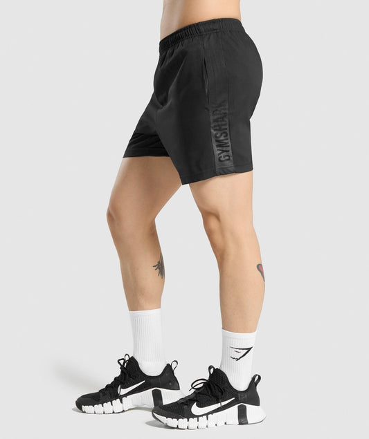Gymshark Graphic Sport Shorts - Black