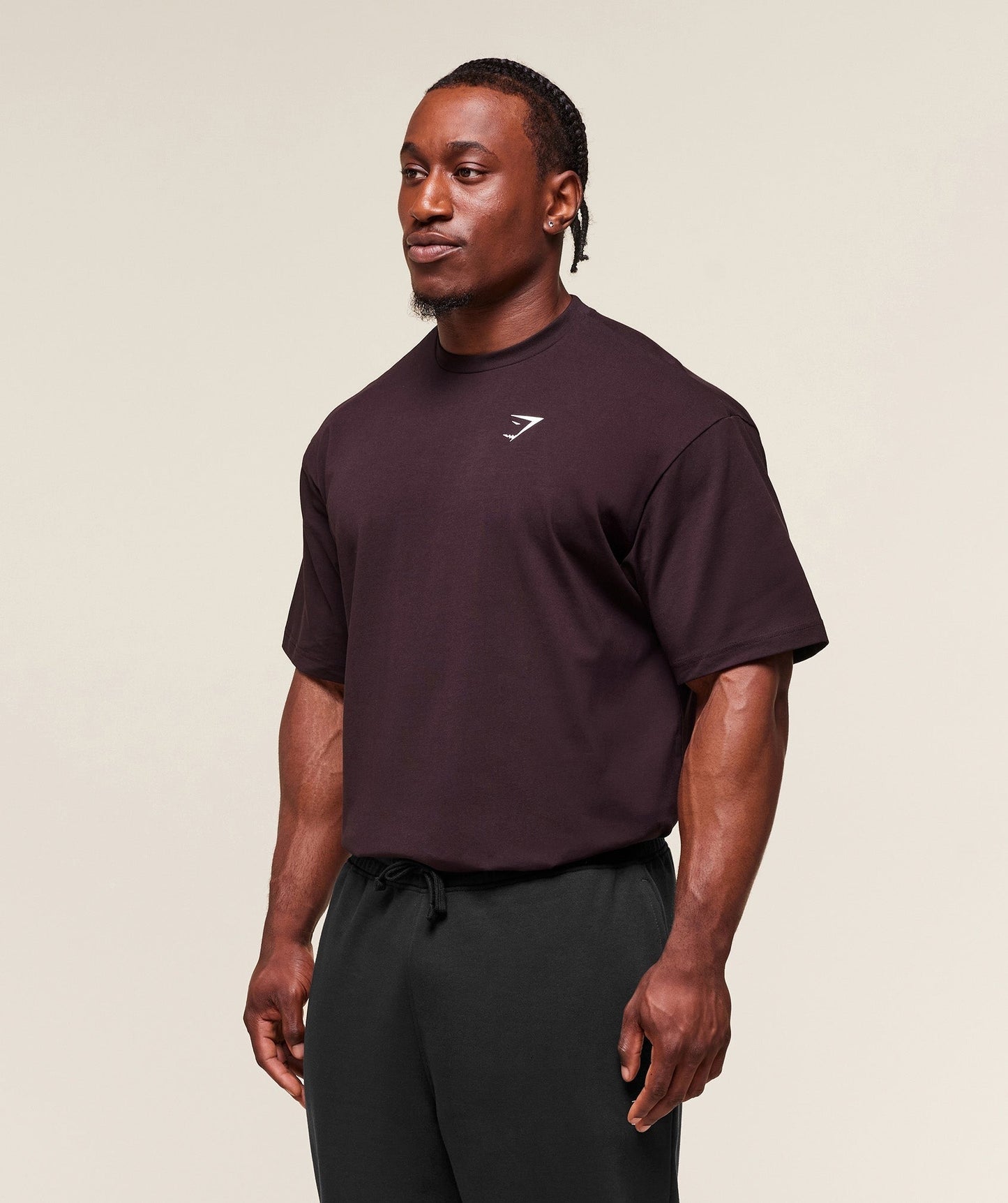Gymshark Essential Oversized T-Shirt - Plum Brown