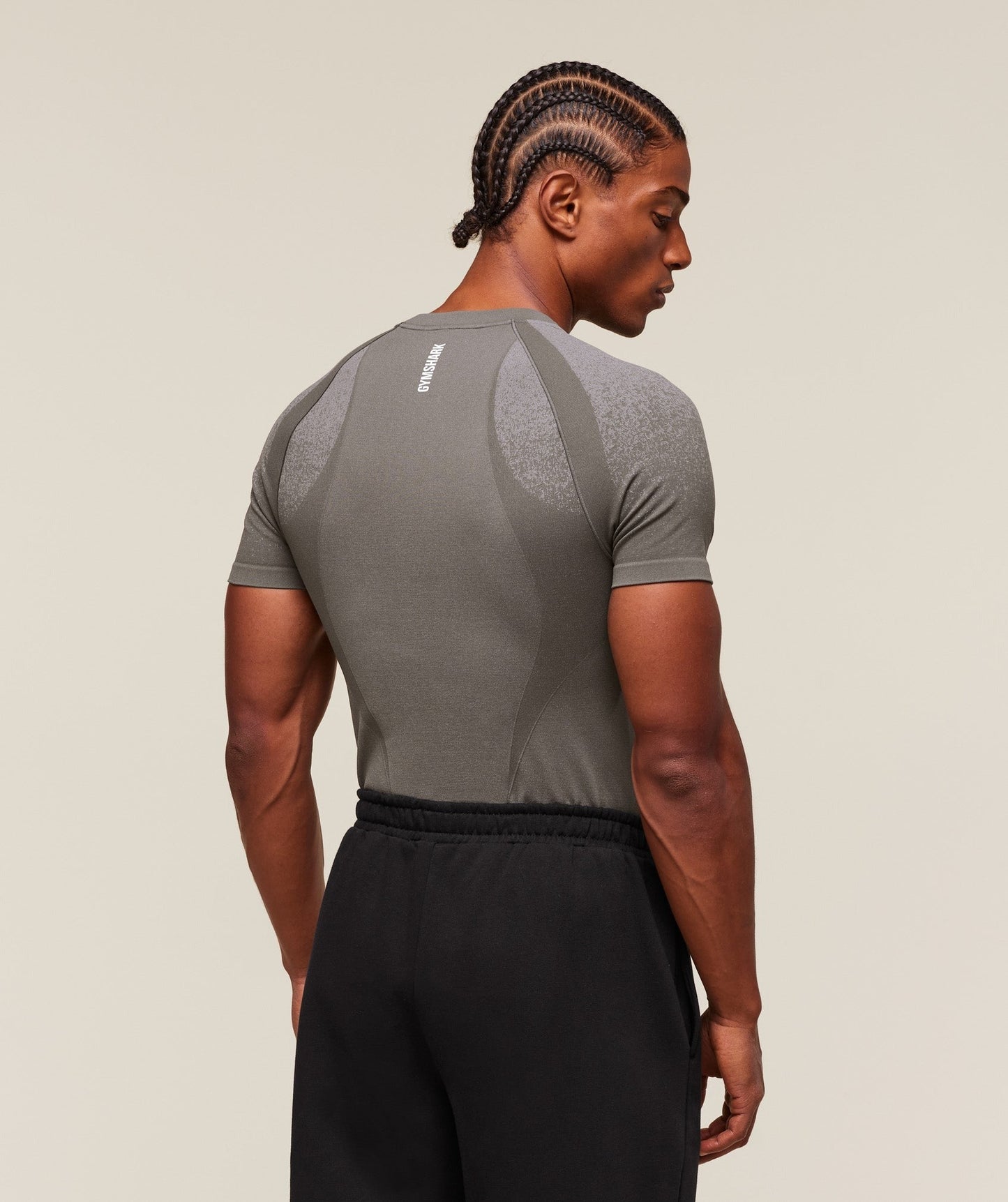 Gymshark Shadow Seamless T Shirt - Meteor Grey