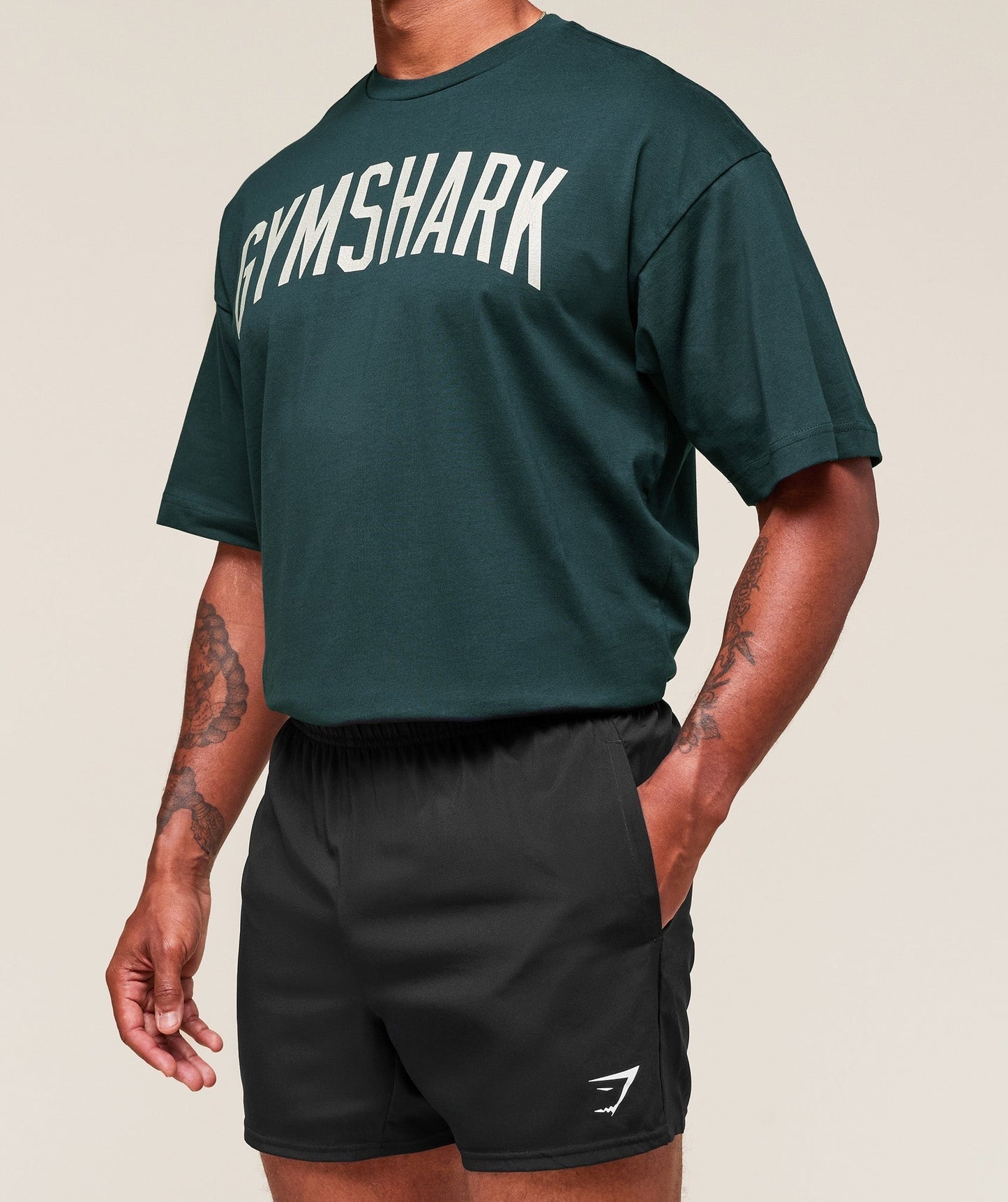 Gymshark Worn Graphic T-Shirt - Deep Petrol Blue