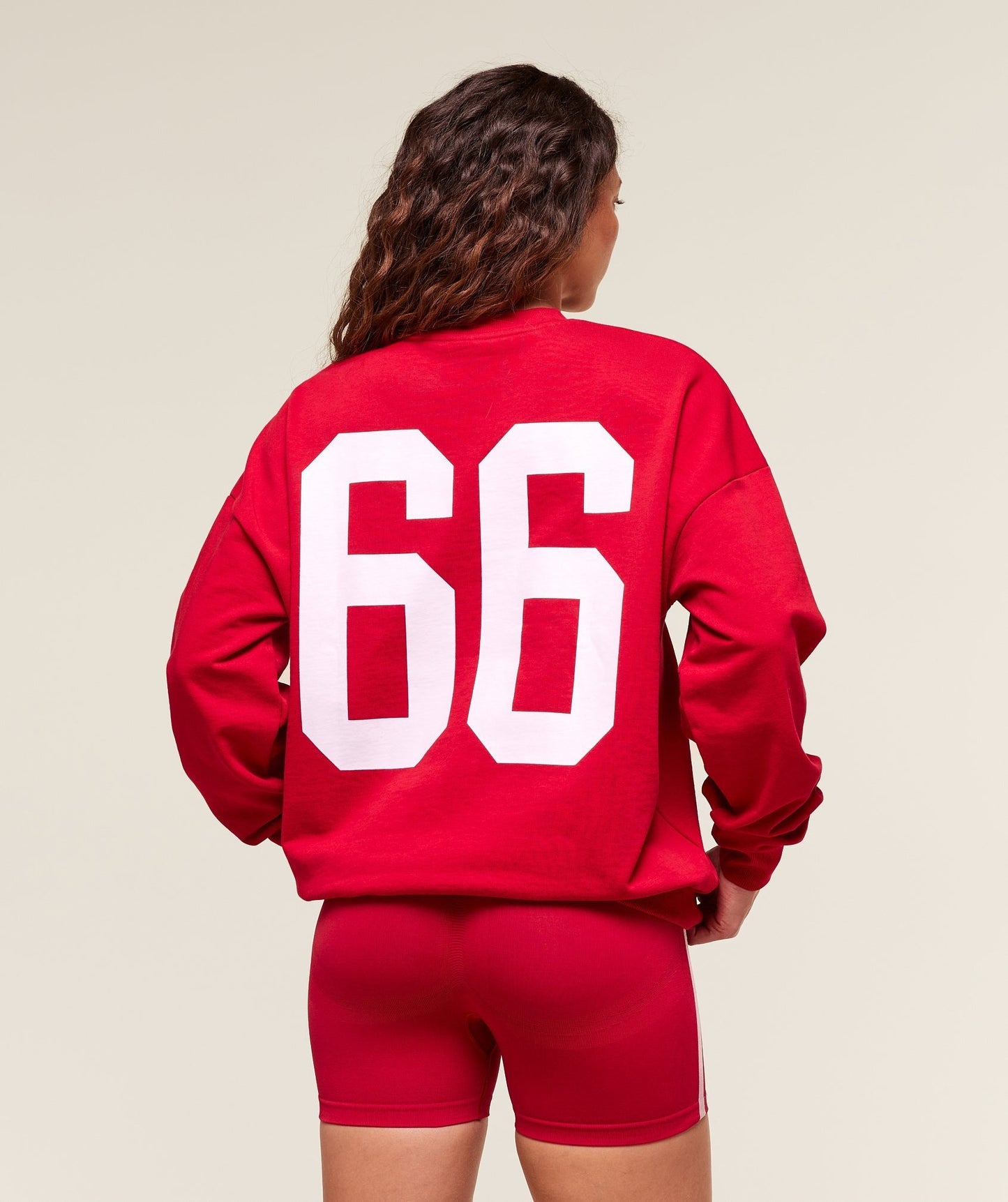 Gymshark Campus Graphic Pullover - Conditioning Red