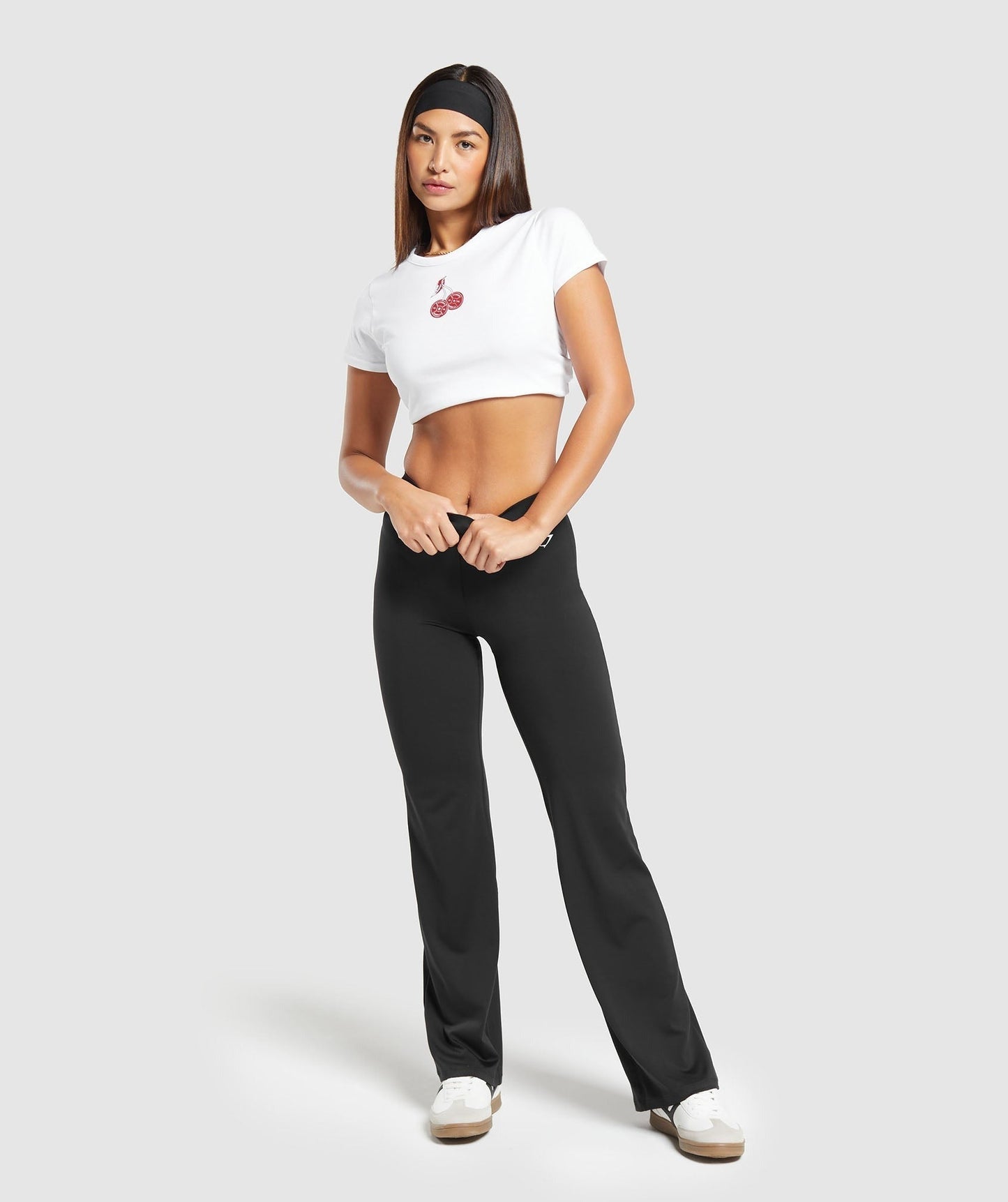 Gymshark Barbell Cherries Baby T-Shirt - White