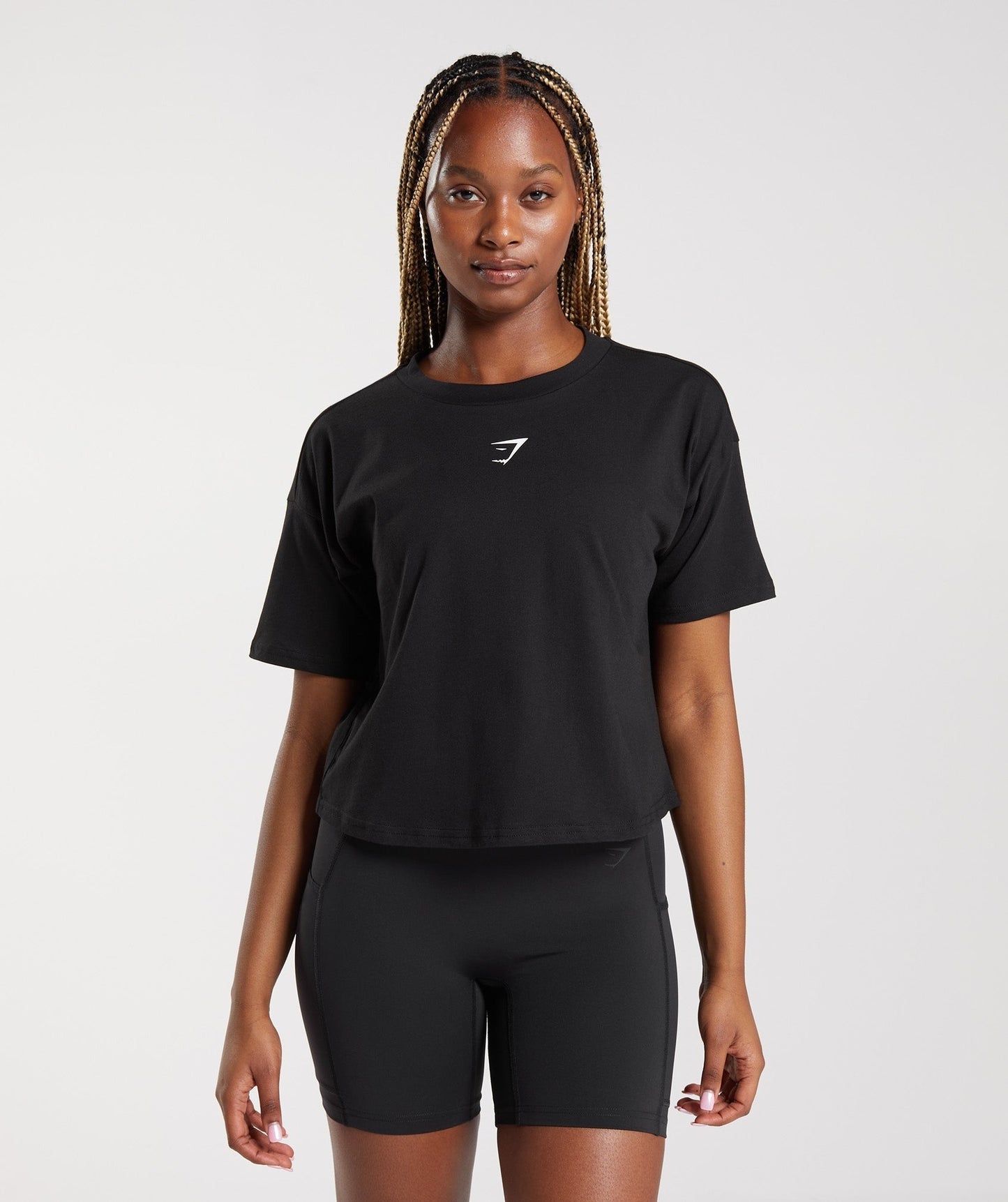 Gymshark Central Graphic Midi Tee - Black