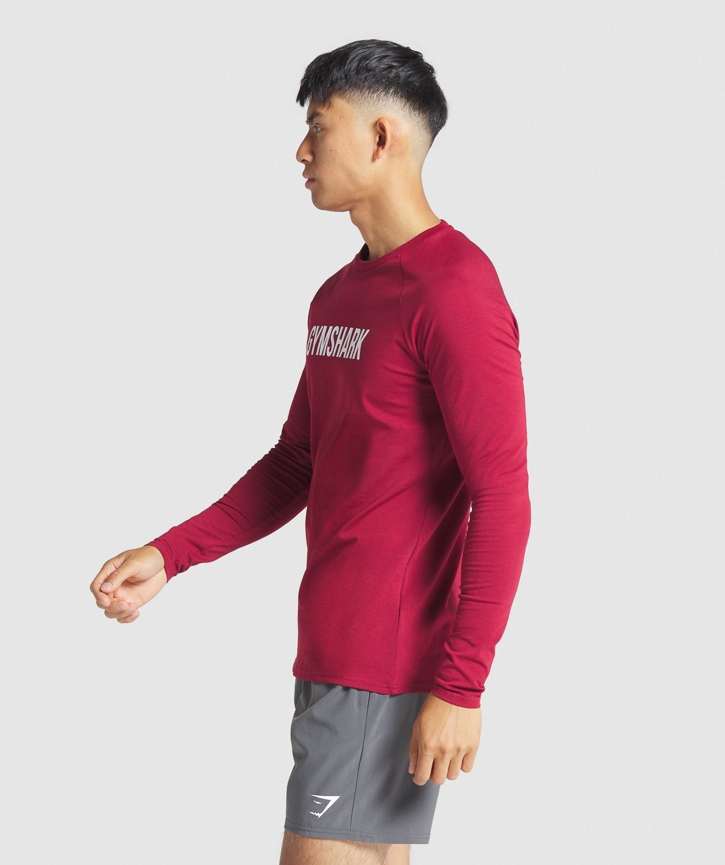 Gymshark Apollo Long Sleeve T-Shirt - Burgundy