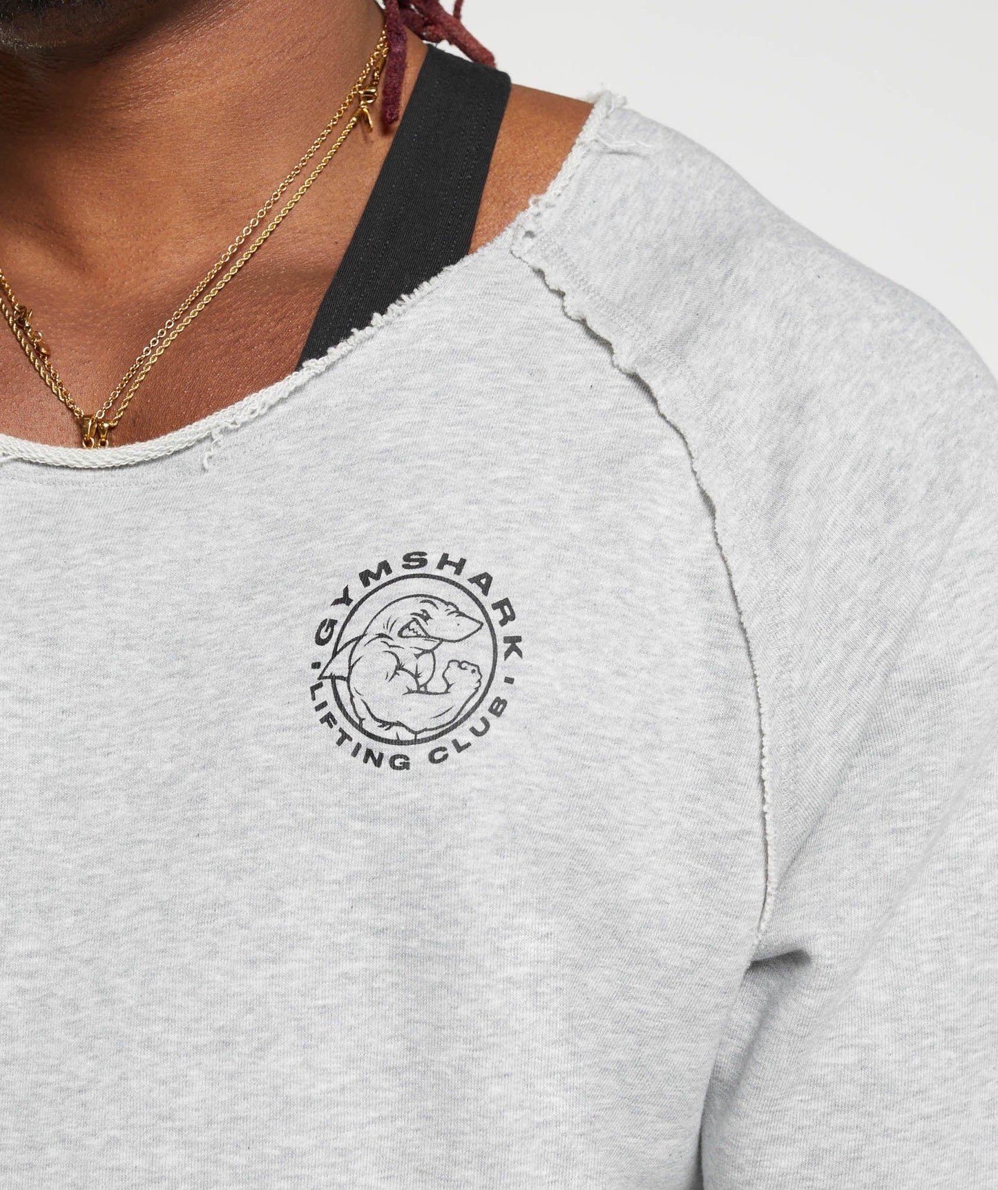 Gymshark Legacy Rag Top - Light Grey Marl