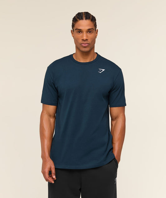 Gymshark Crest T-Shirt - Navy