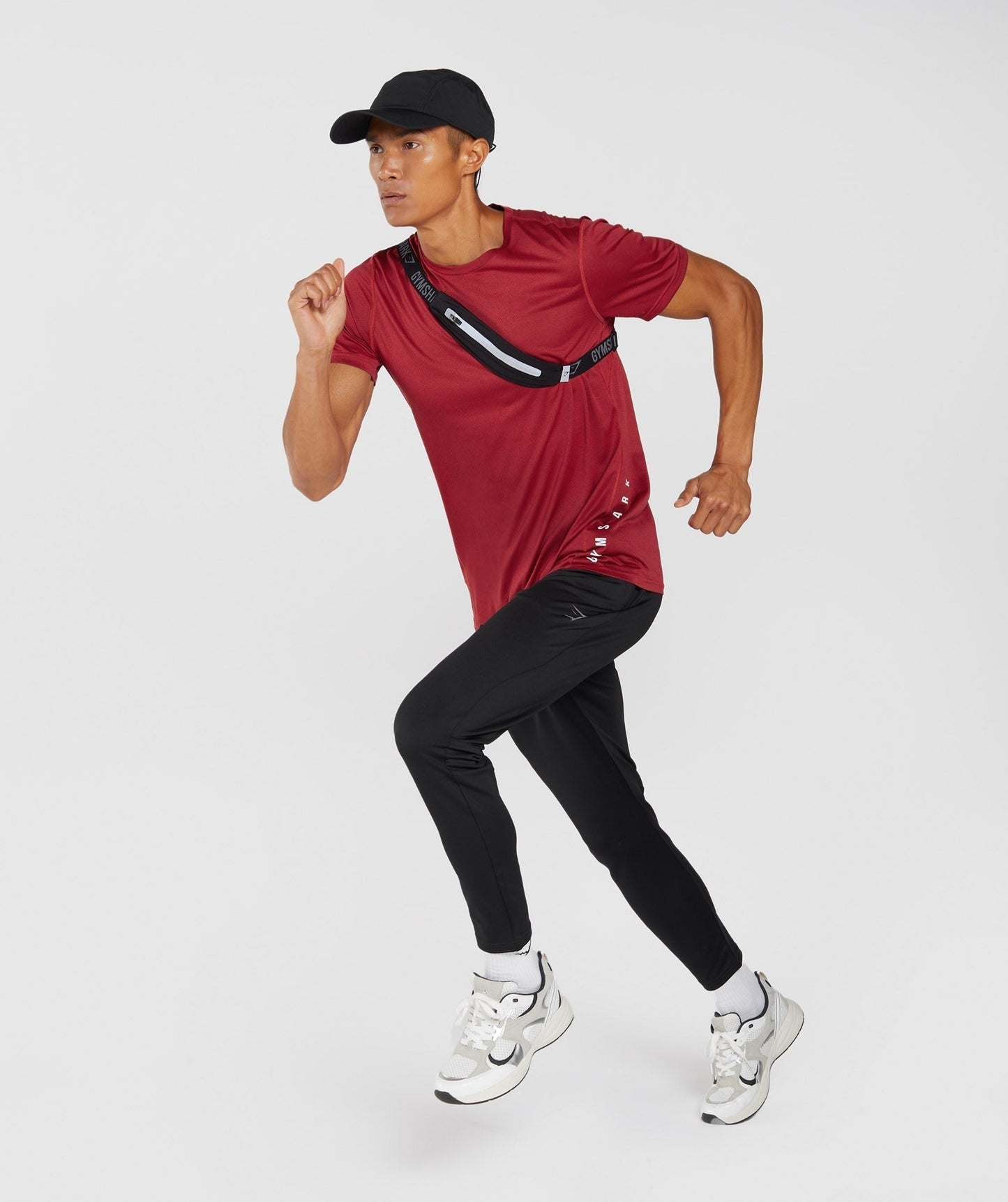 Gymshark Sport T-Shirt - Salsa Red/Black Marl