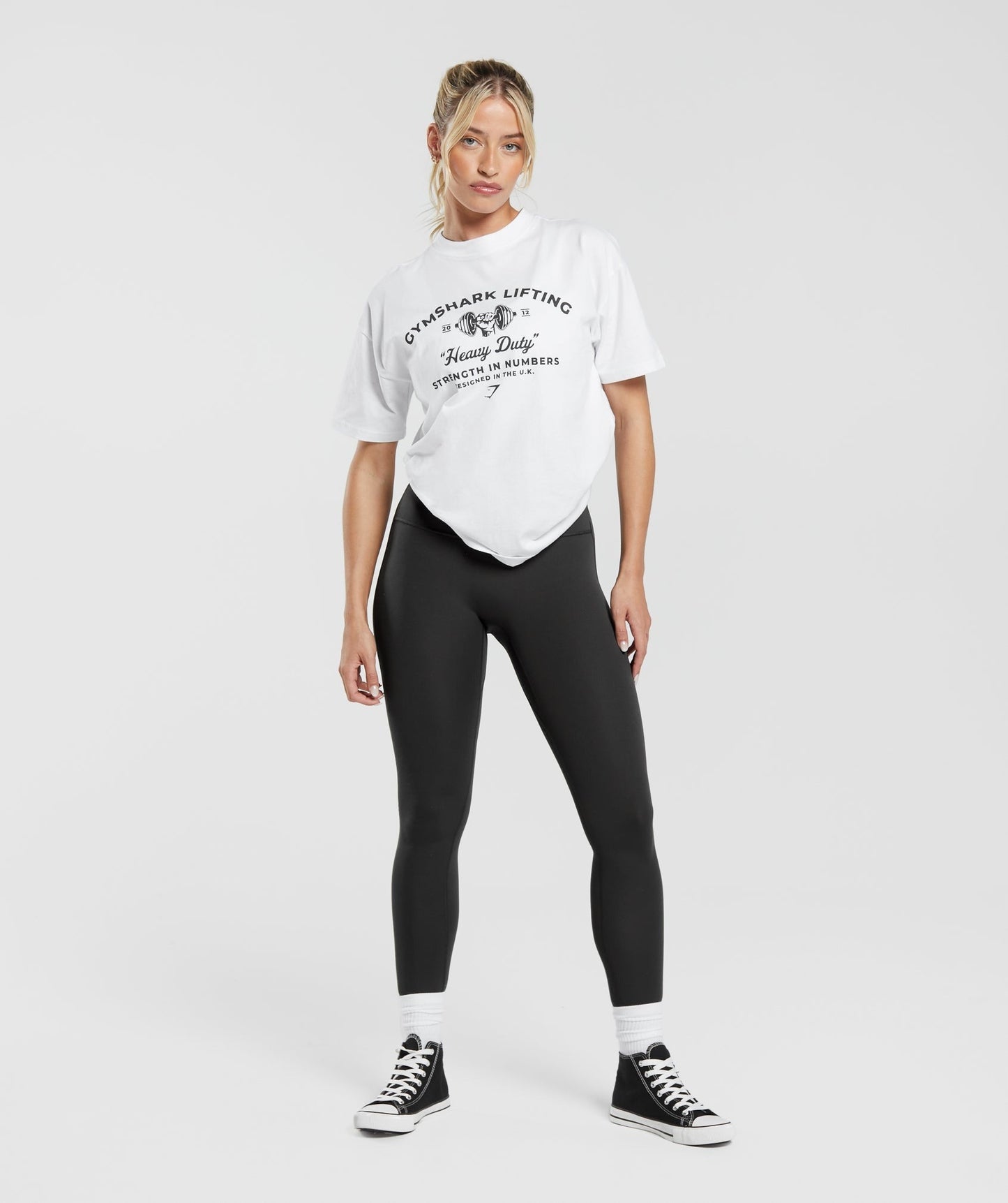 Gymshark Heavy Duty Oversized T-Shirt - White