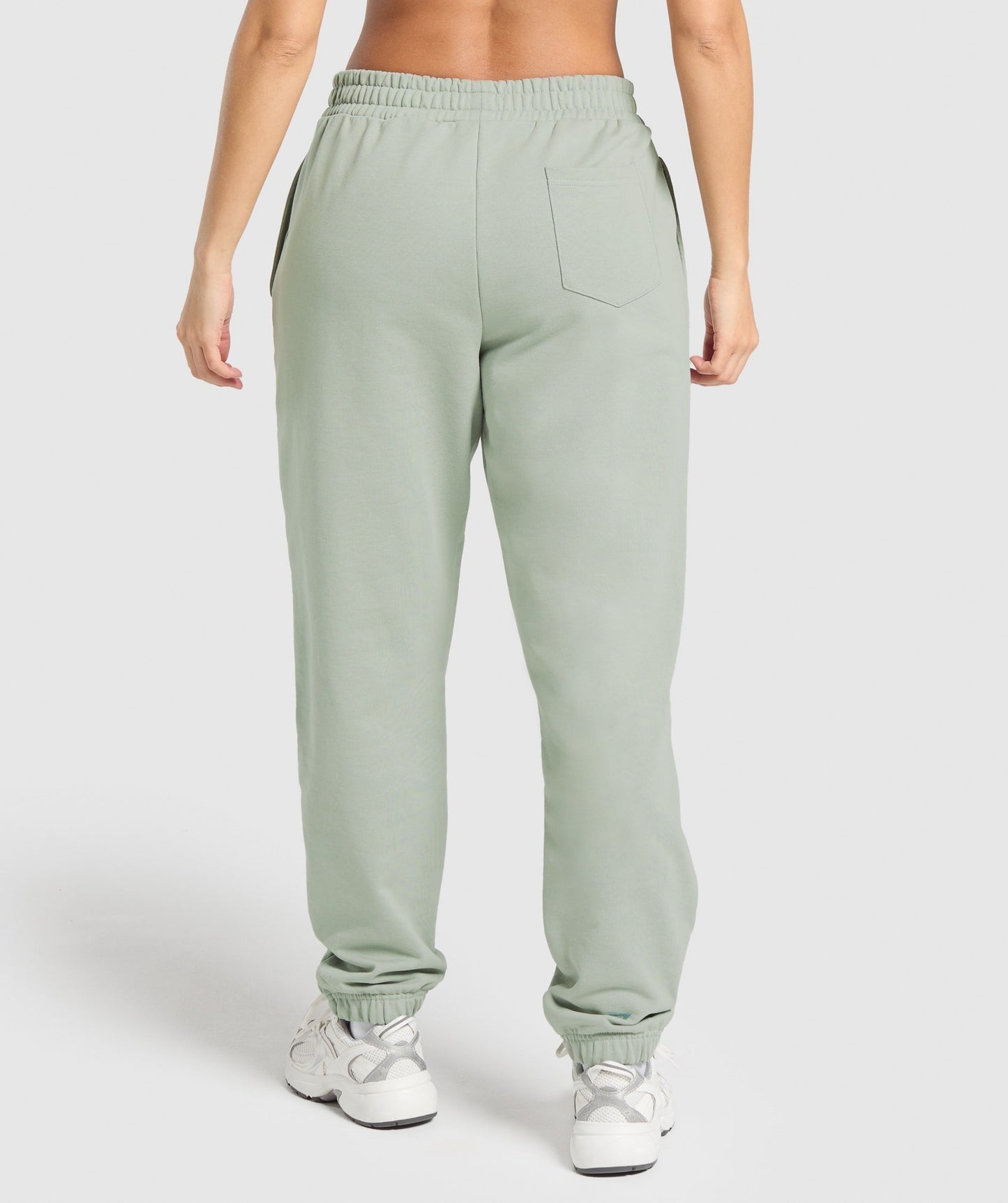 Gymshark Campus Classics Graphic Joggers - Stone Grey