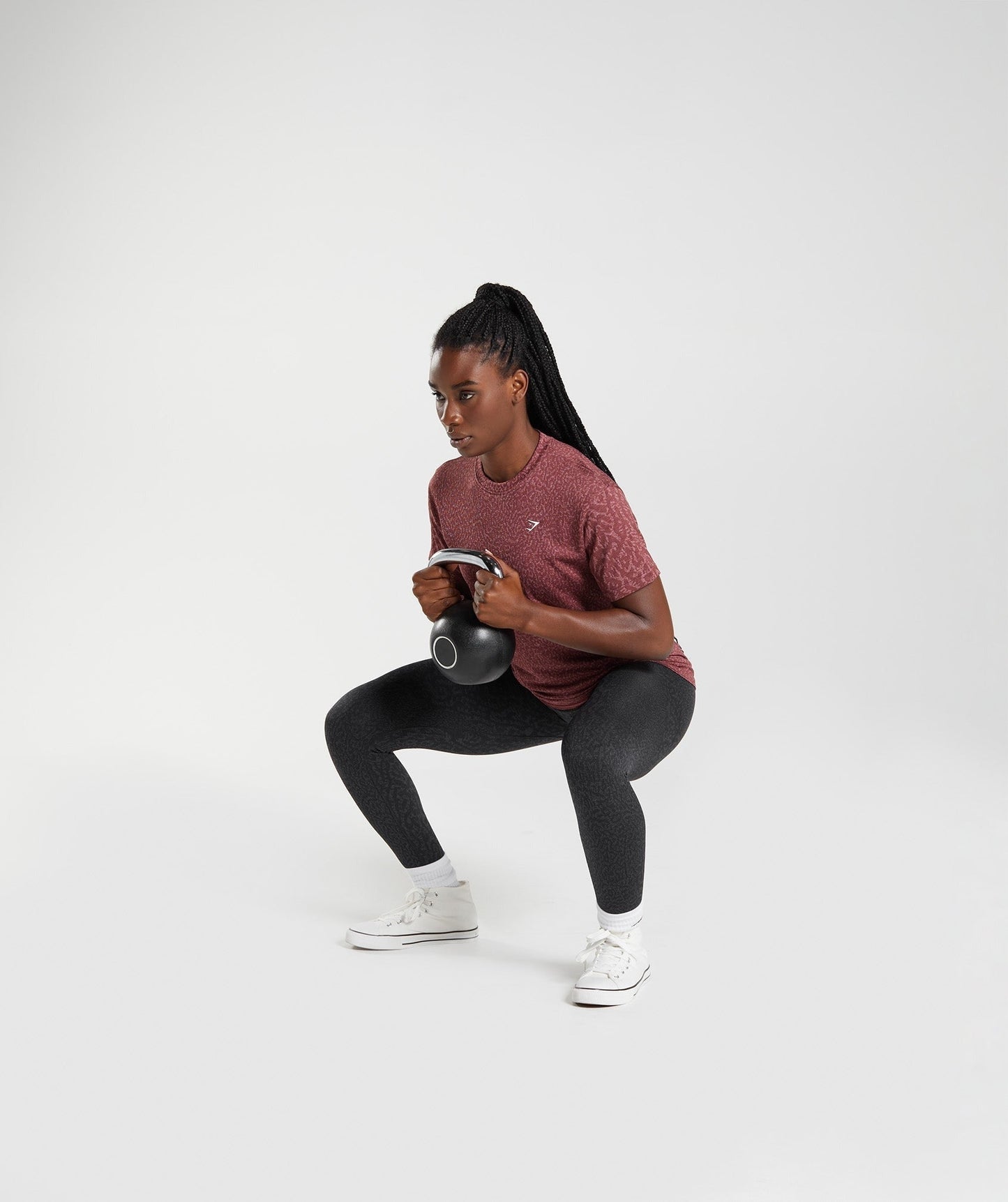 Gymshark Adapt Animal Seamless T-Shirt - Reef | Cherry Brown
