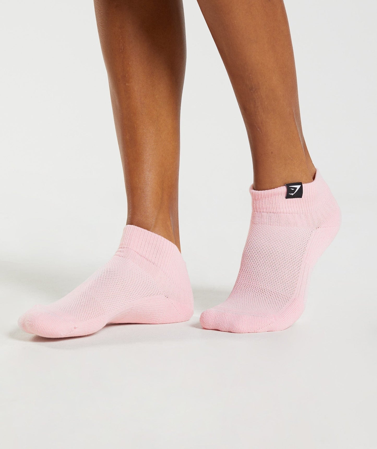 Gymshark Woven Tab Sneaker Socks 3pk - Kiwi Green/Sweet Pink/Fluo Fuchsia
