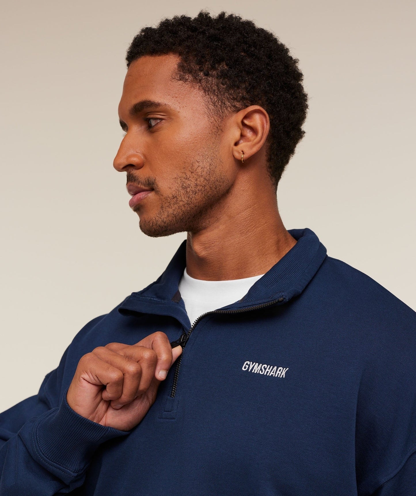 Gymshark Rest Day Sweats 1/4 Zip - Navy