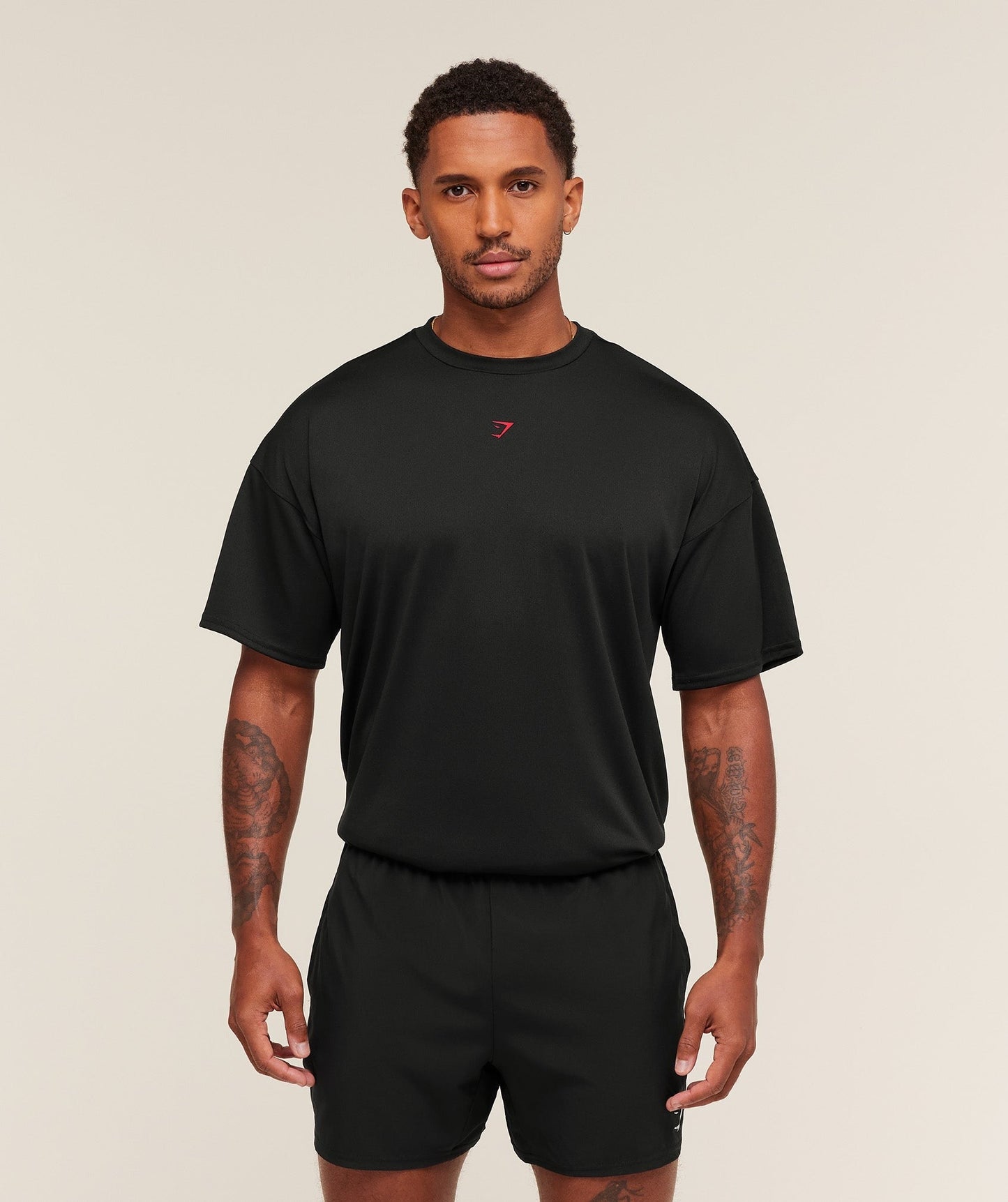 Gymshark Hybrid Graphic T-Shirt - Black