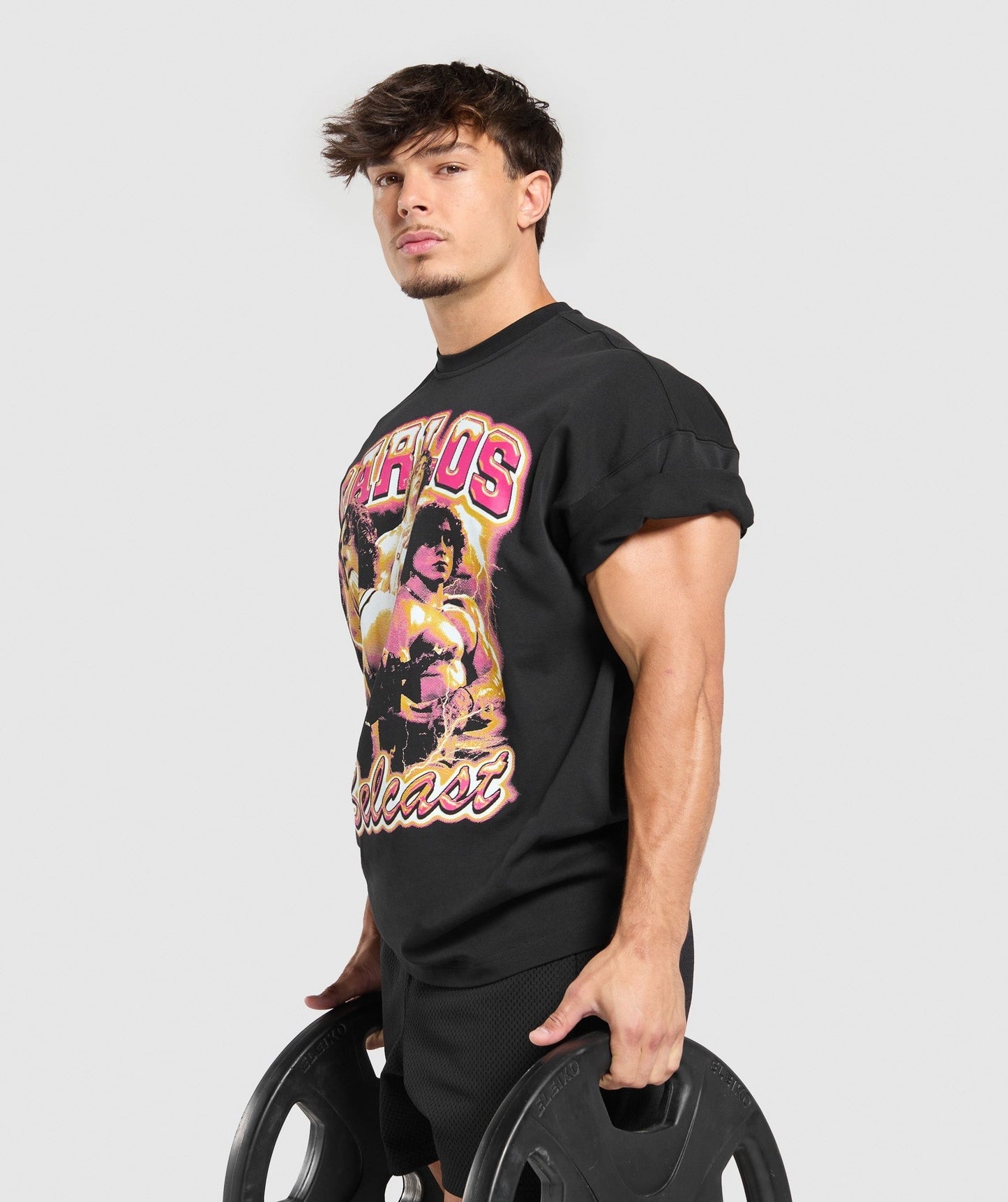 Gymshark Carlos Bootleg Graphic T-Shirt - Black