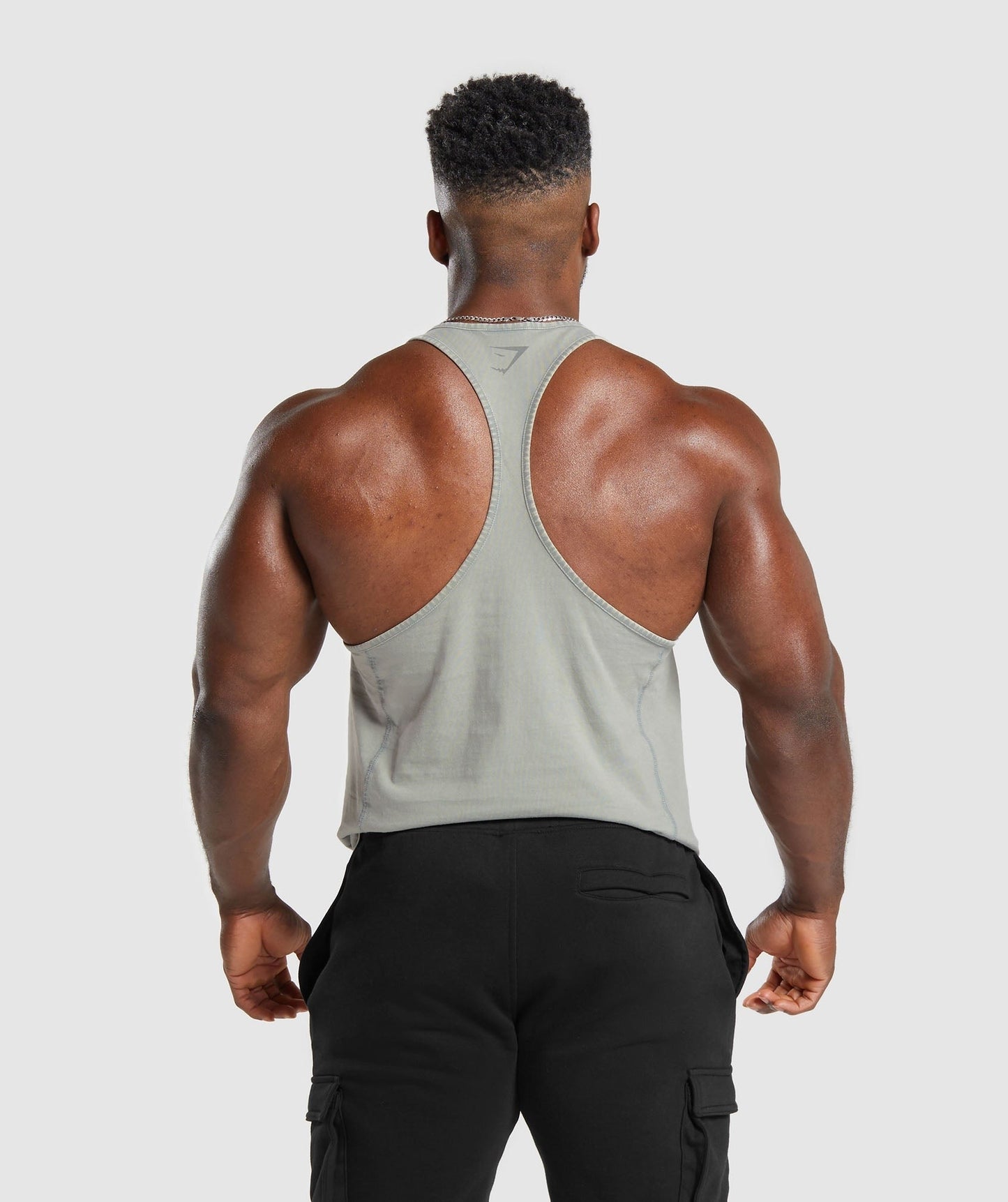 Gymshark Power Washed Stringer - Smokey Grey