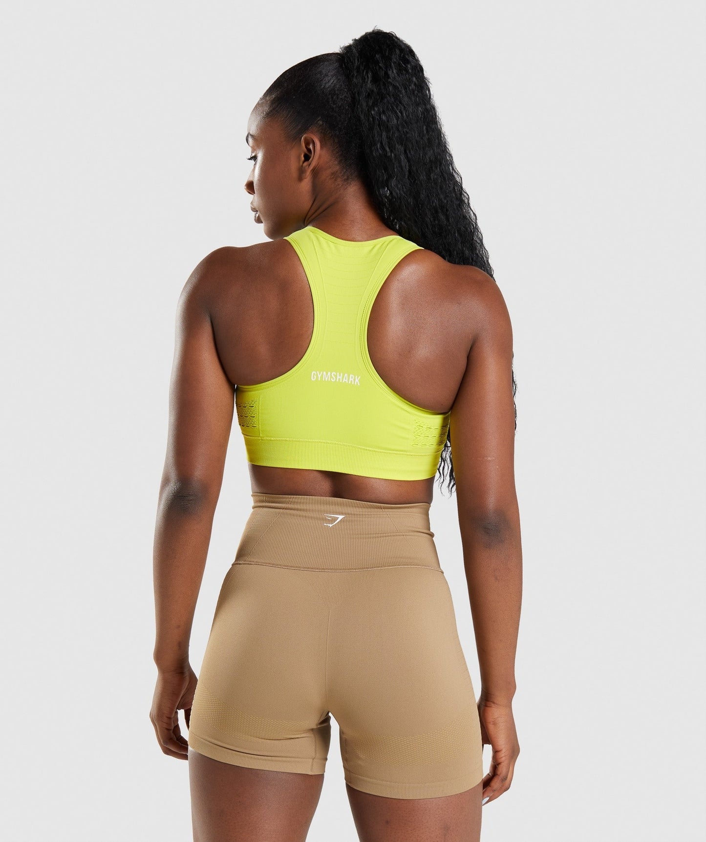 Gymshark Energy Seamless Sports Bra - Glitch Yellow
