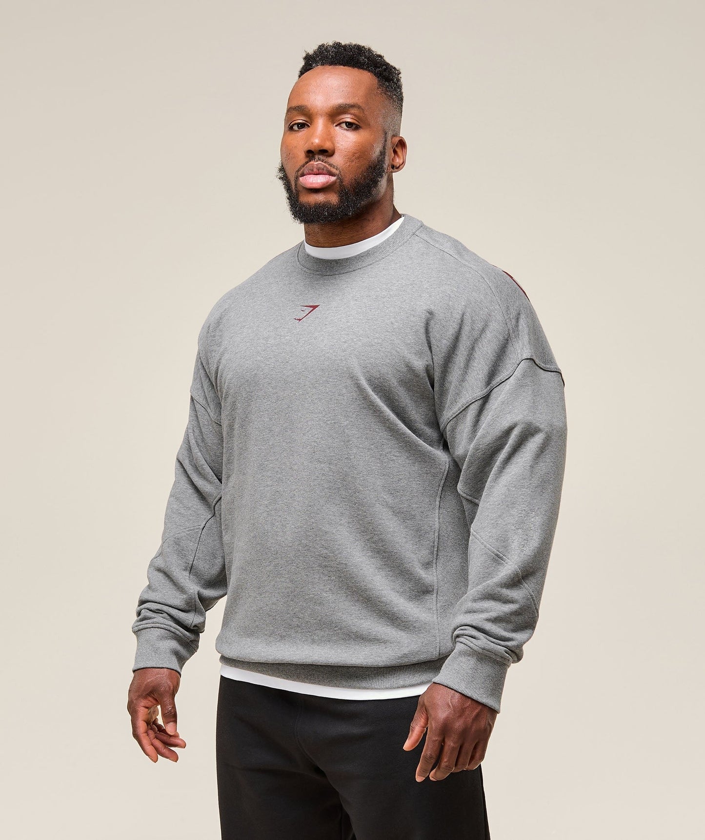 Gymshark Power Crew - Charcoal Core Marl