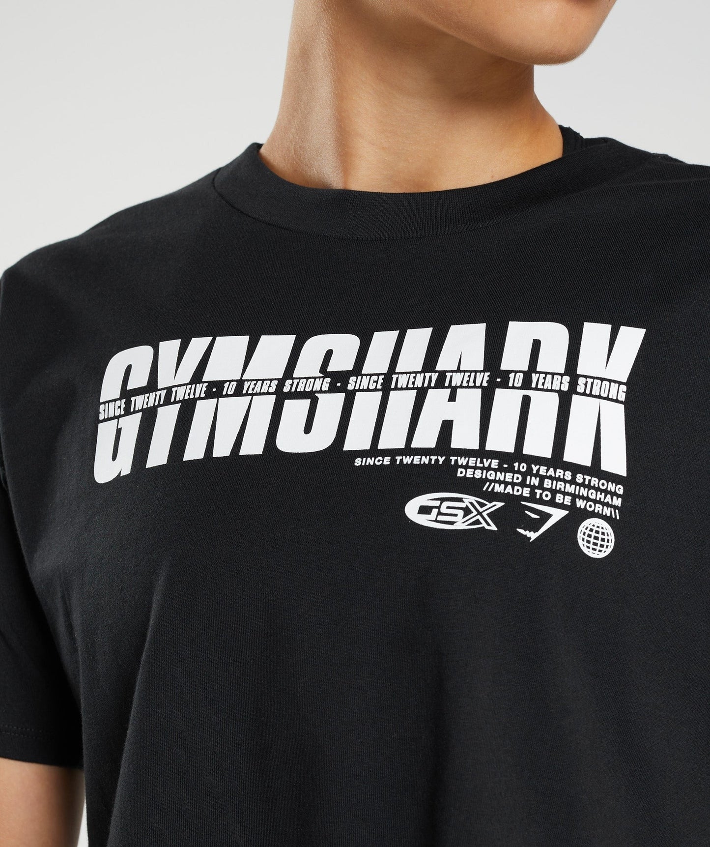 Gymshark GS10 Year Midi Top - Black