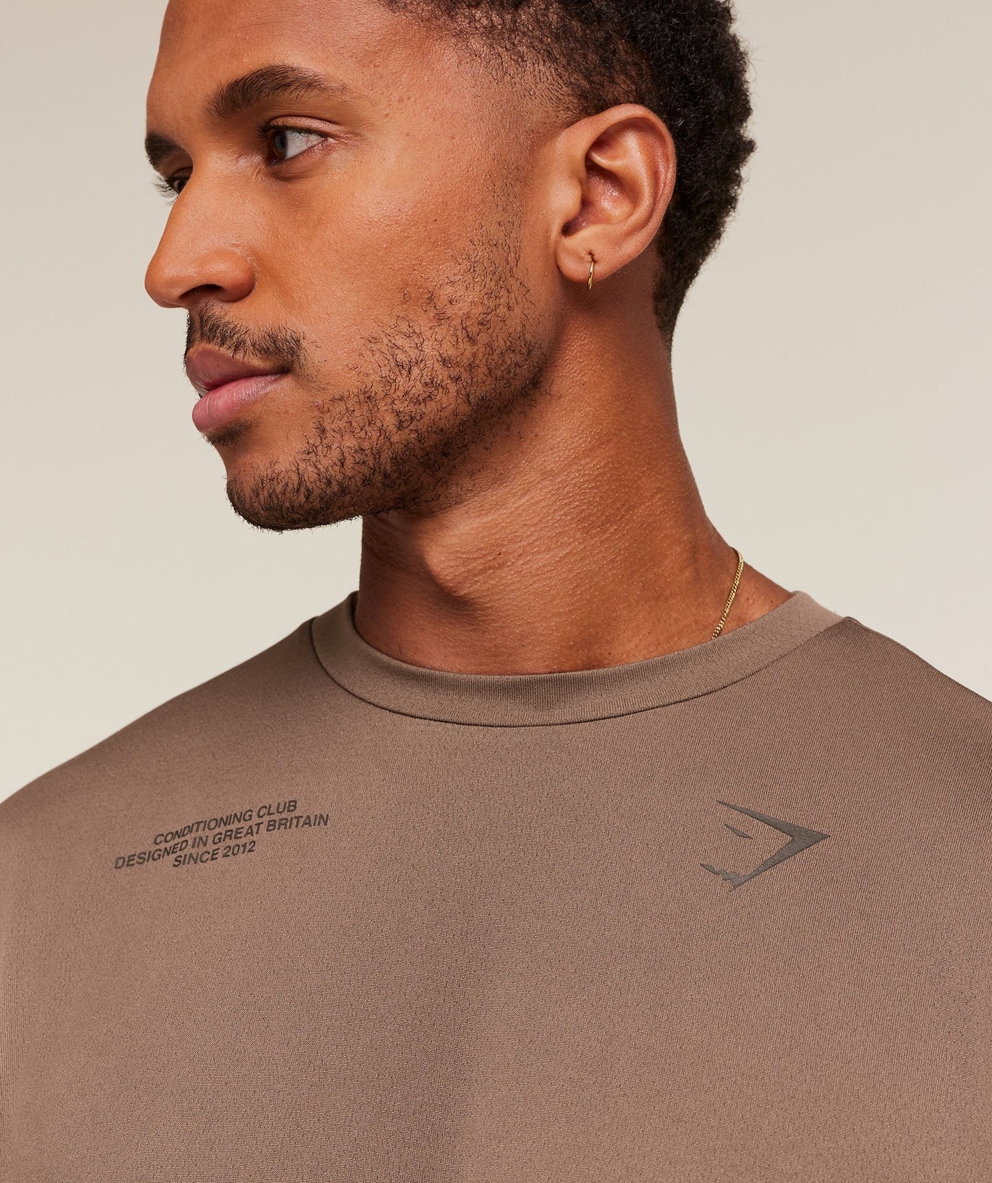 Gymshark Conditioning Club Oversized T-Shirt - Soft Brown/Archive Brown