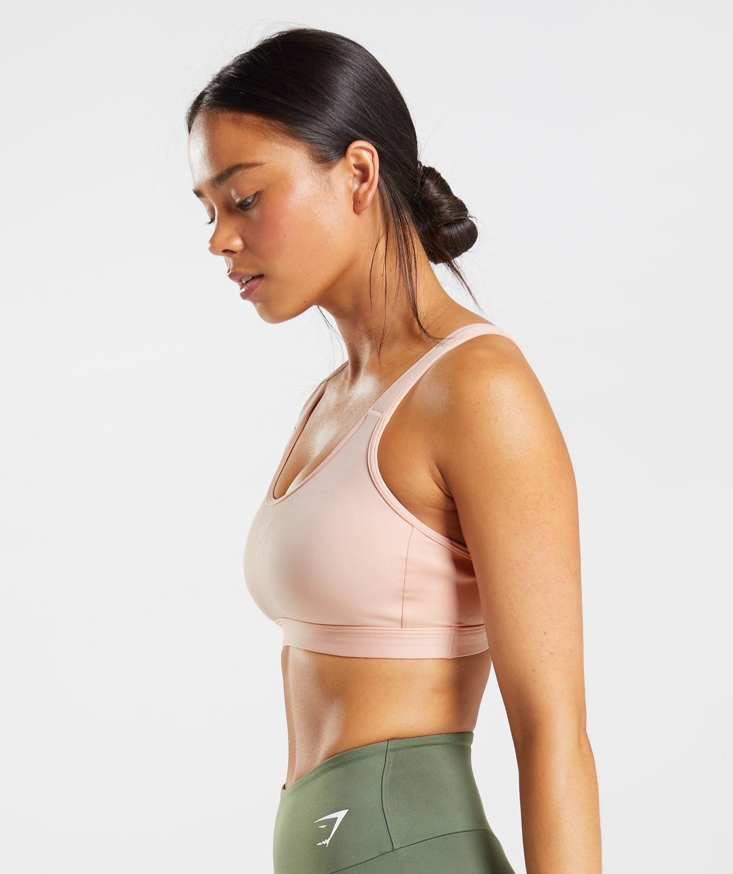 Gymshark FRACTION SPORTS BRA - Clay Pink