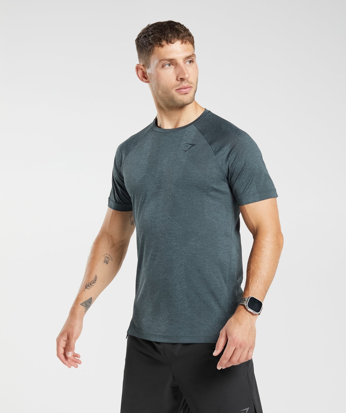 Gymshark Apex T-Shirt - Smokey Teal/Darkest Teal