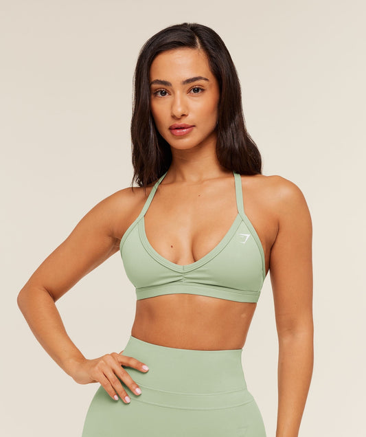 Gymshark Minimal Sports Bra - Haze Green