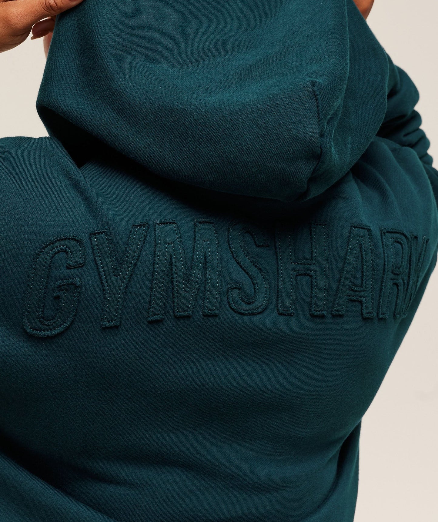 Gymshark Power Washed Oversized Hoodie - Deep Petrol Blue/Acid Wash
