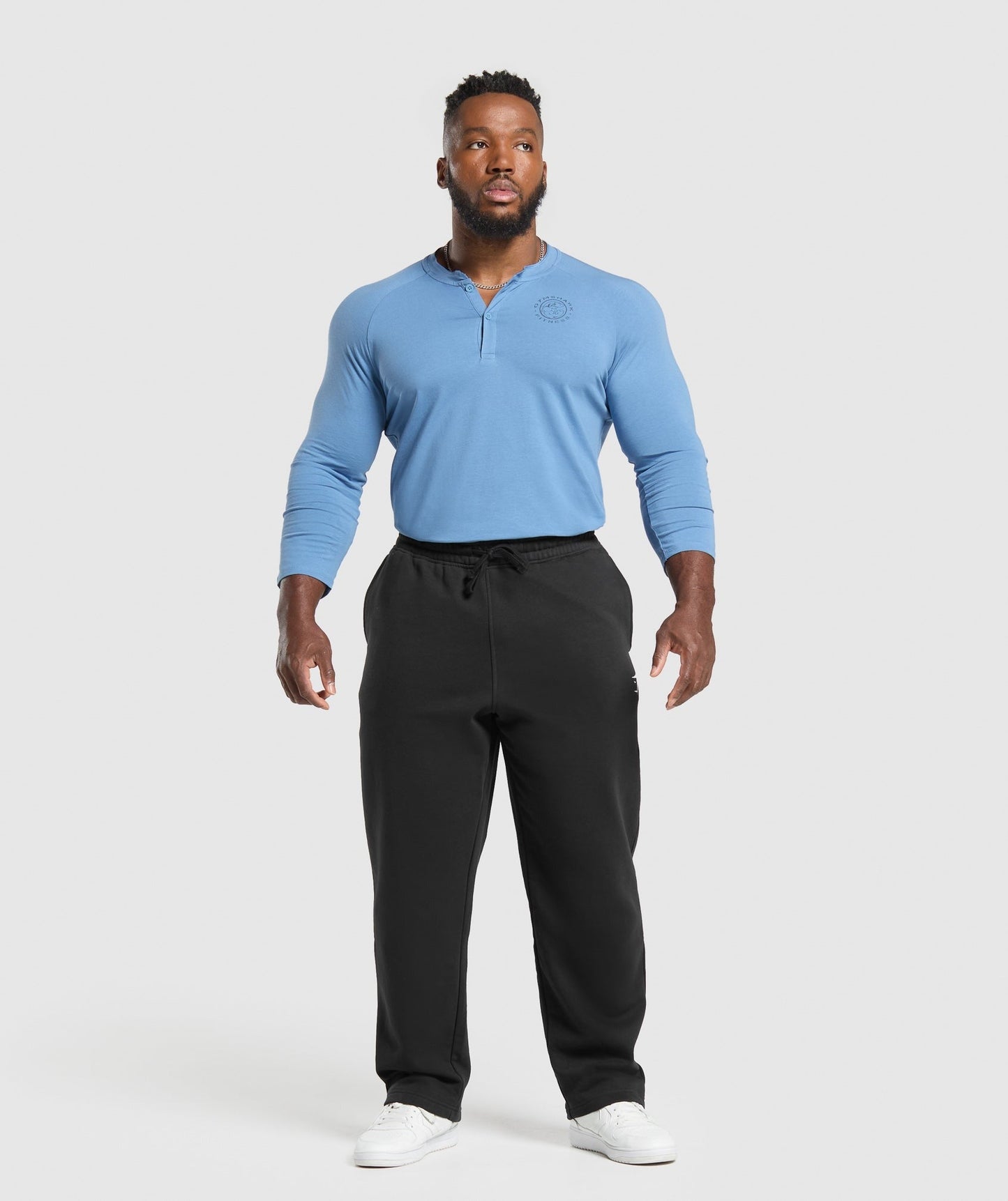 Gymshark Legacy Henley - Classic Blue