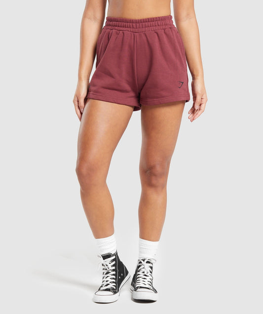 Gymshark Built Graphic Shorts - Washed Burgundy