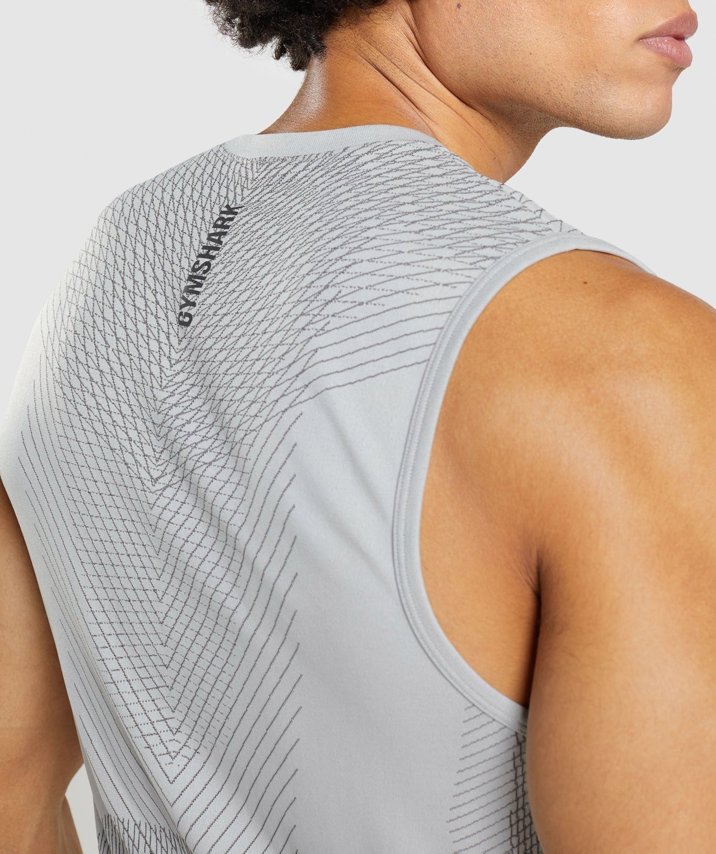 Gymshark Apex Seamless Tank - Light Grey/Onyx Grey