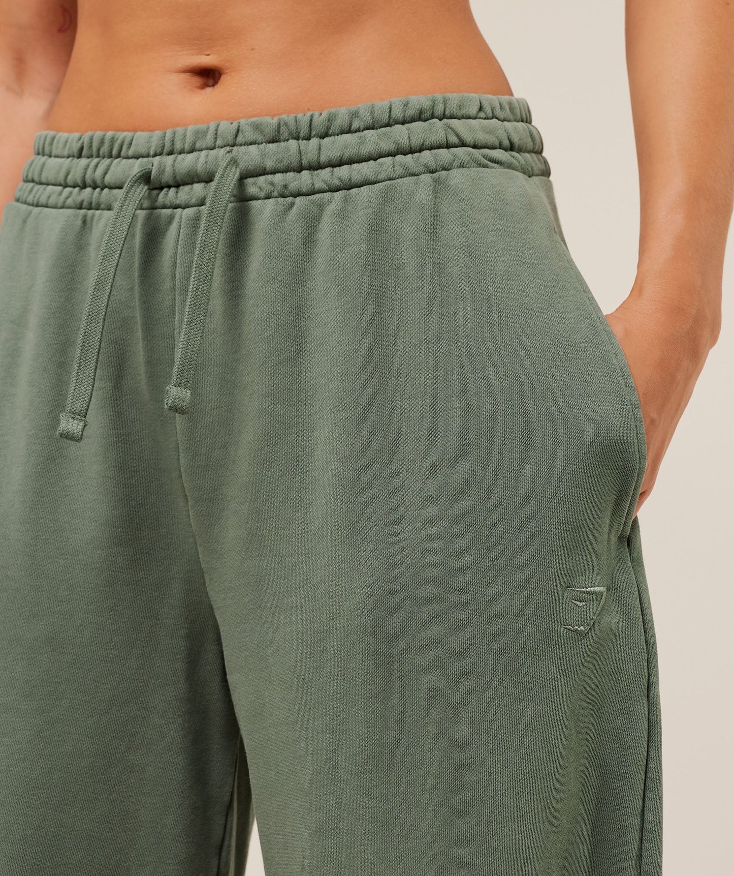 Gymshark Power Washed Joggers - Unit Green/Acid Wash