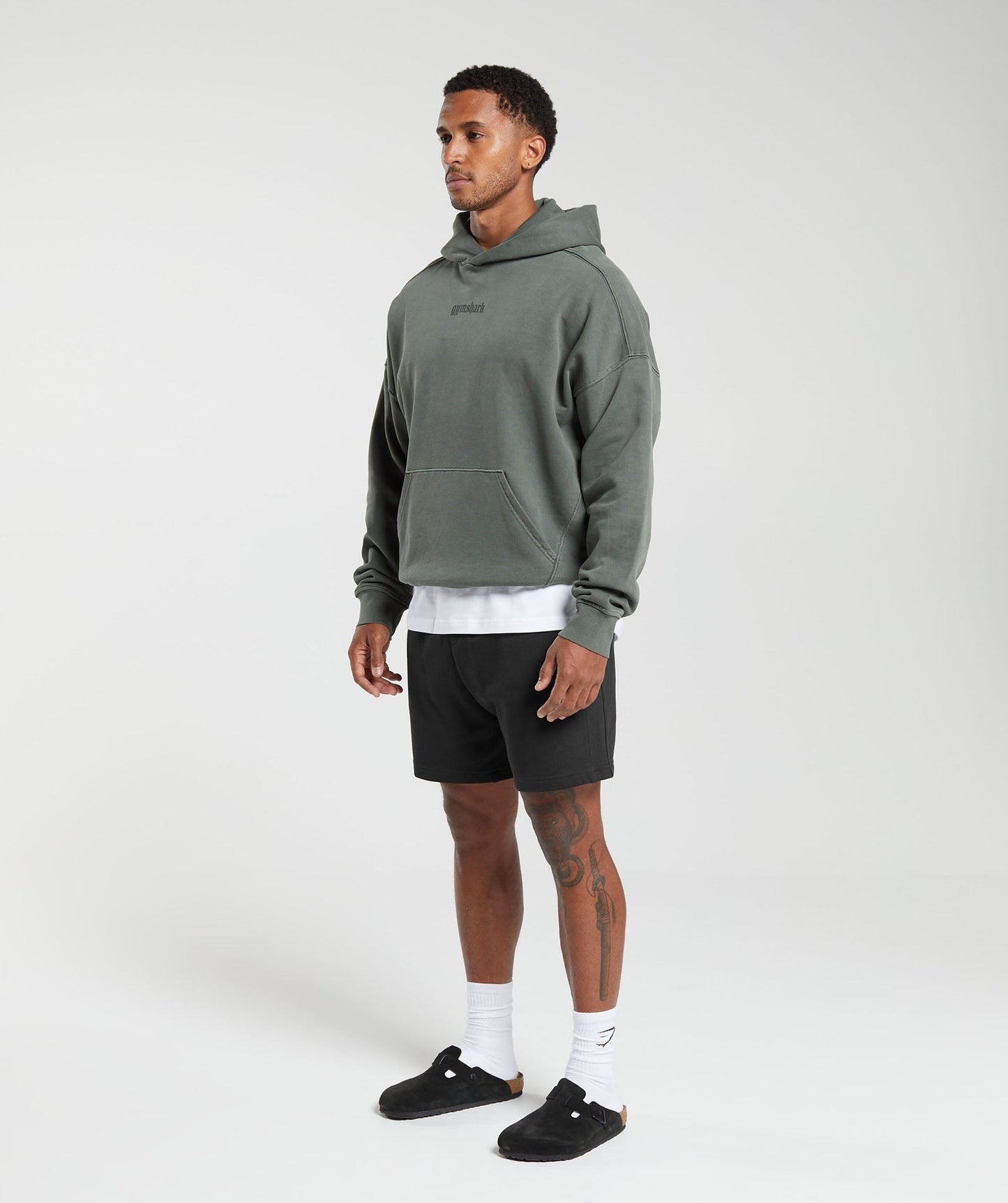 Gymshark Heavyweight Hoodie - Deep Olive Green