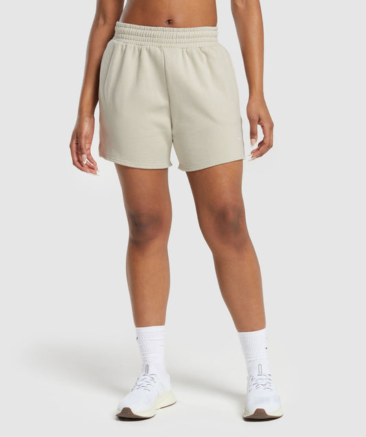 Gymshark Training Fleece Shorts - Pebble Grey