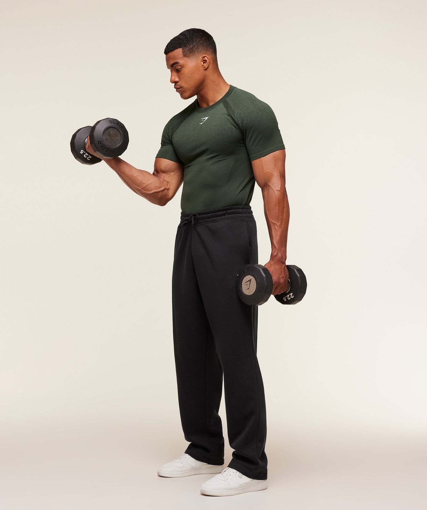 Gymshark Shadow Seamless T Shirt - Trail Green